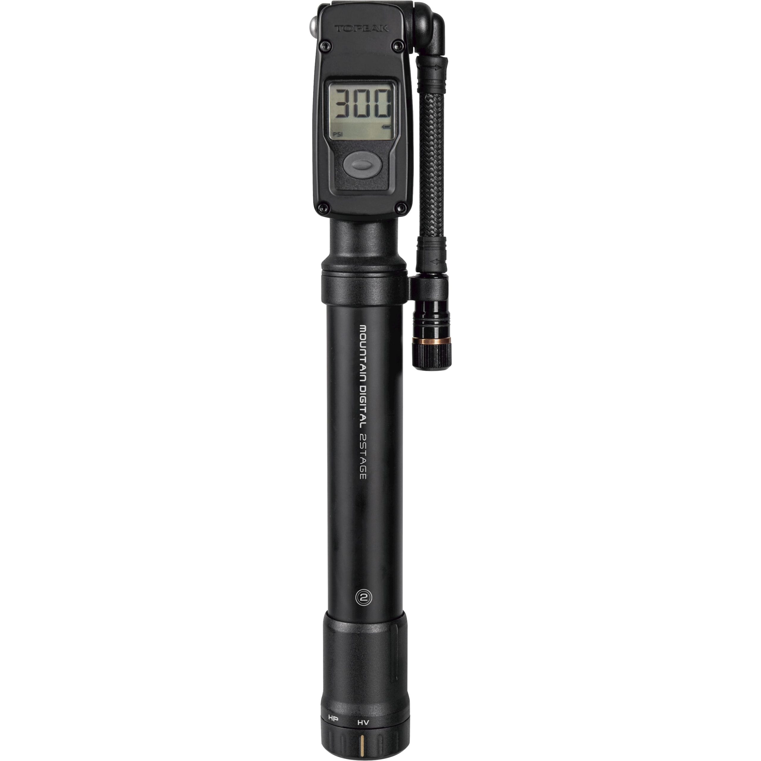 Topeak minipomp Mountain Digital 2Stage met slang 7.5 cm