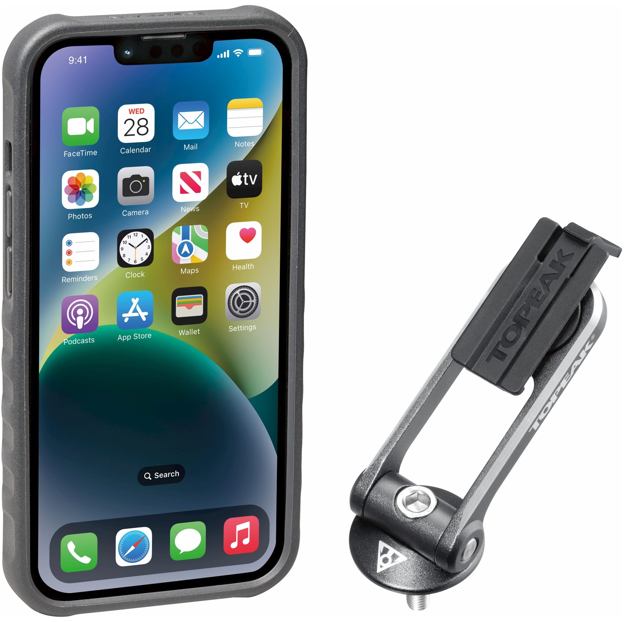 Topeak telefoonhouder RideCase iPhone 14 Plus & bevestiging