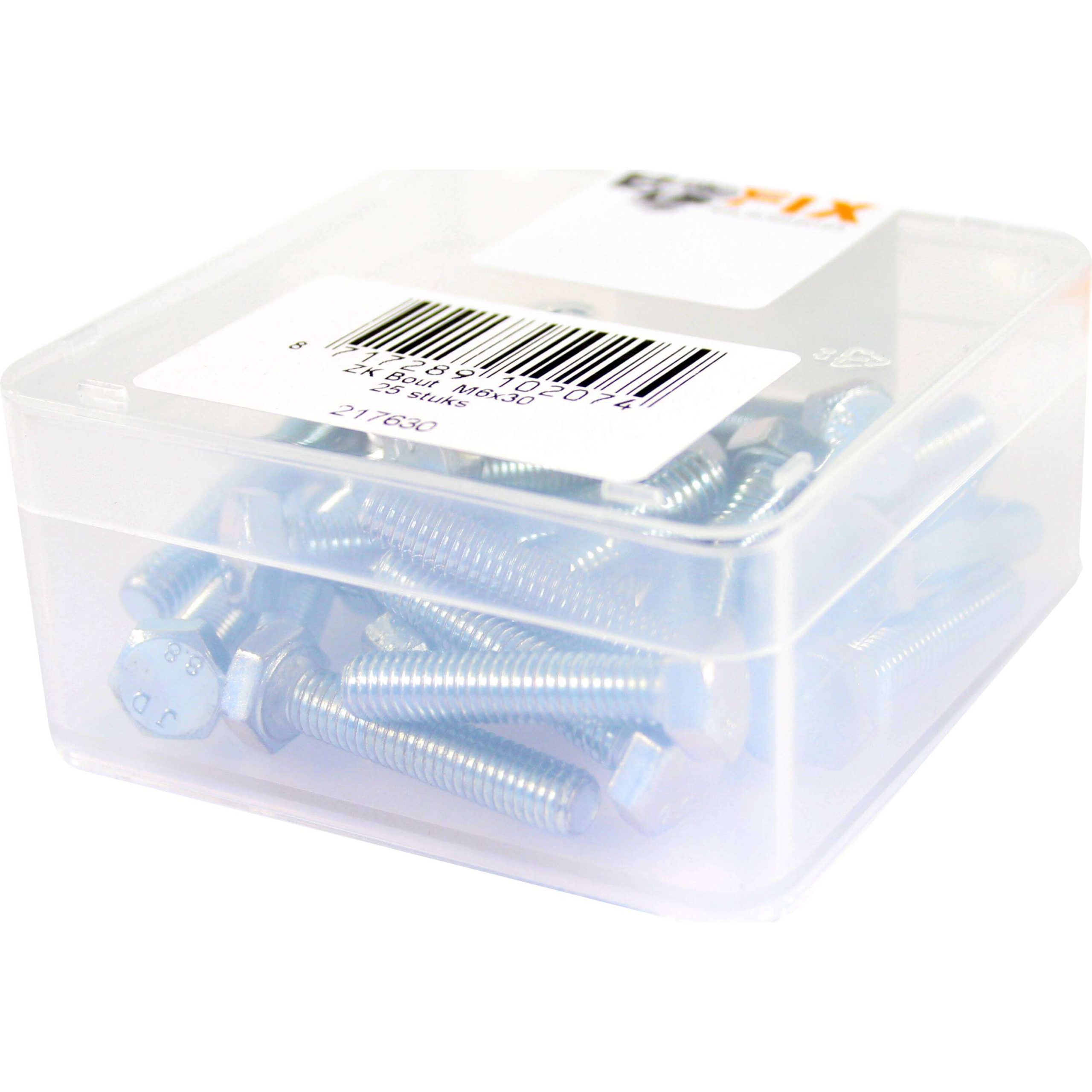 Bofix doos bout zeskante kop M6x30 (25 stuks)