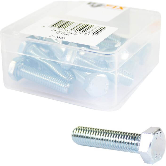 Bofix doos bout zeskante kop M8x35 (12 stuks)