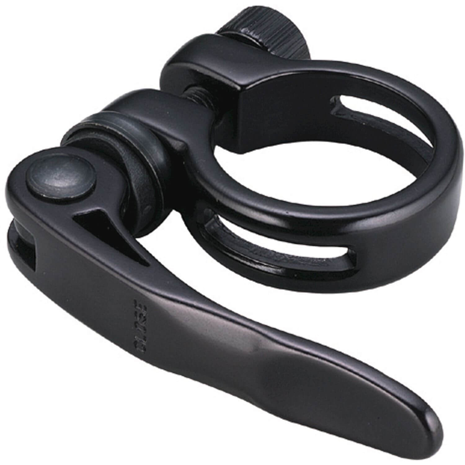Union zadelpenklem met snelspanner 28.6 zwart