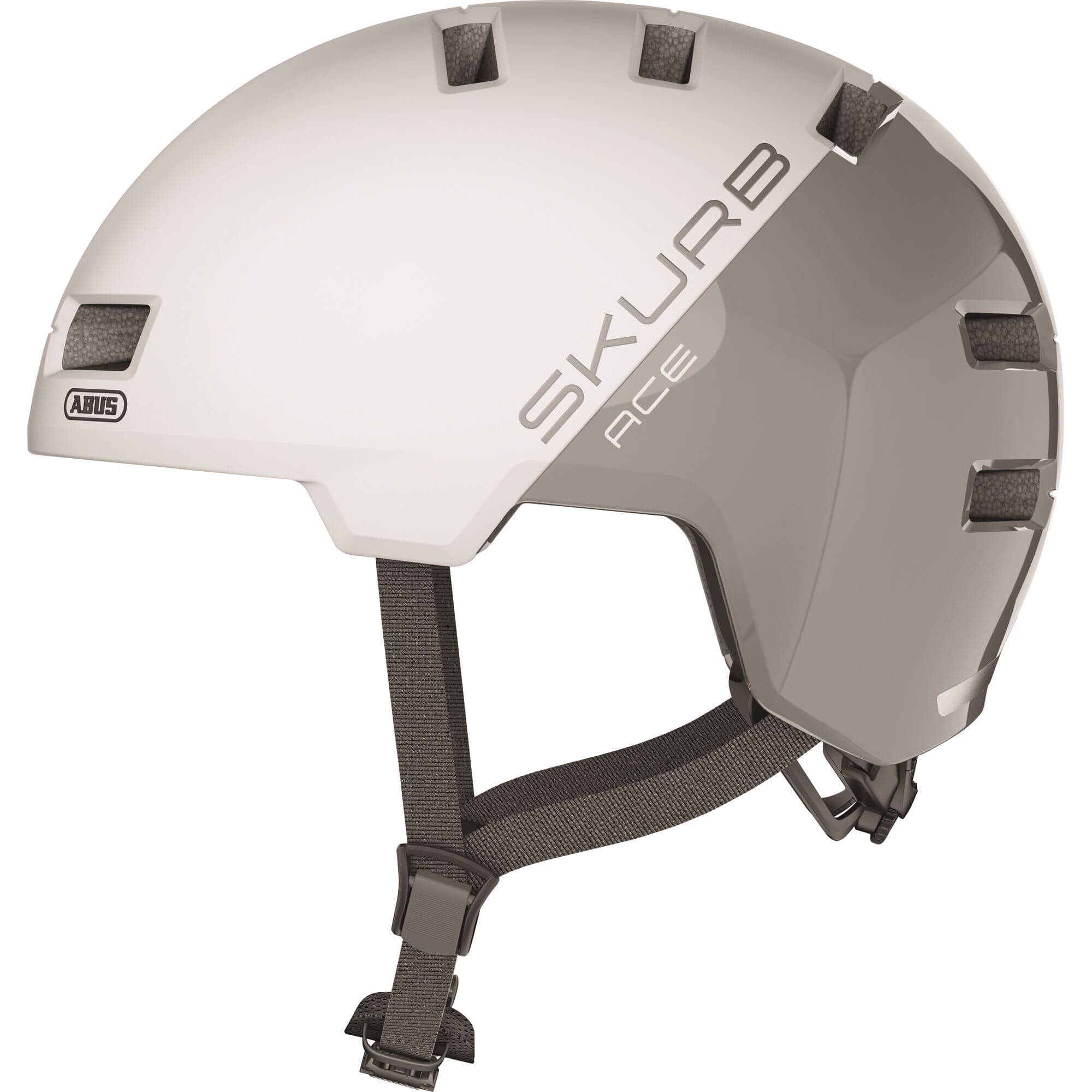 Abus helm Skurb ACE silver white