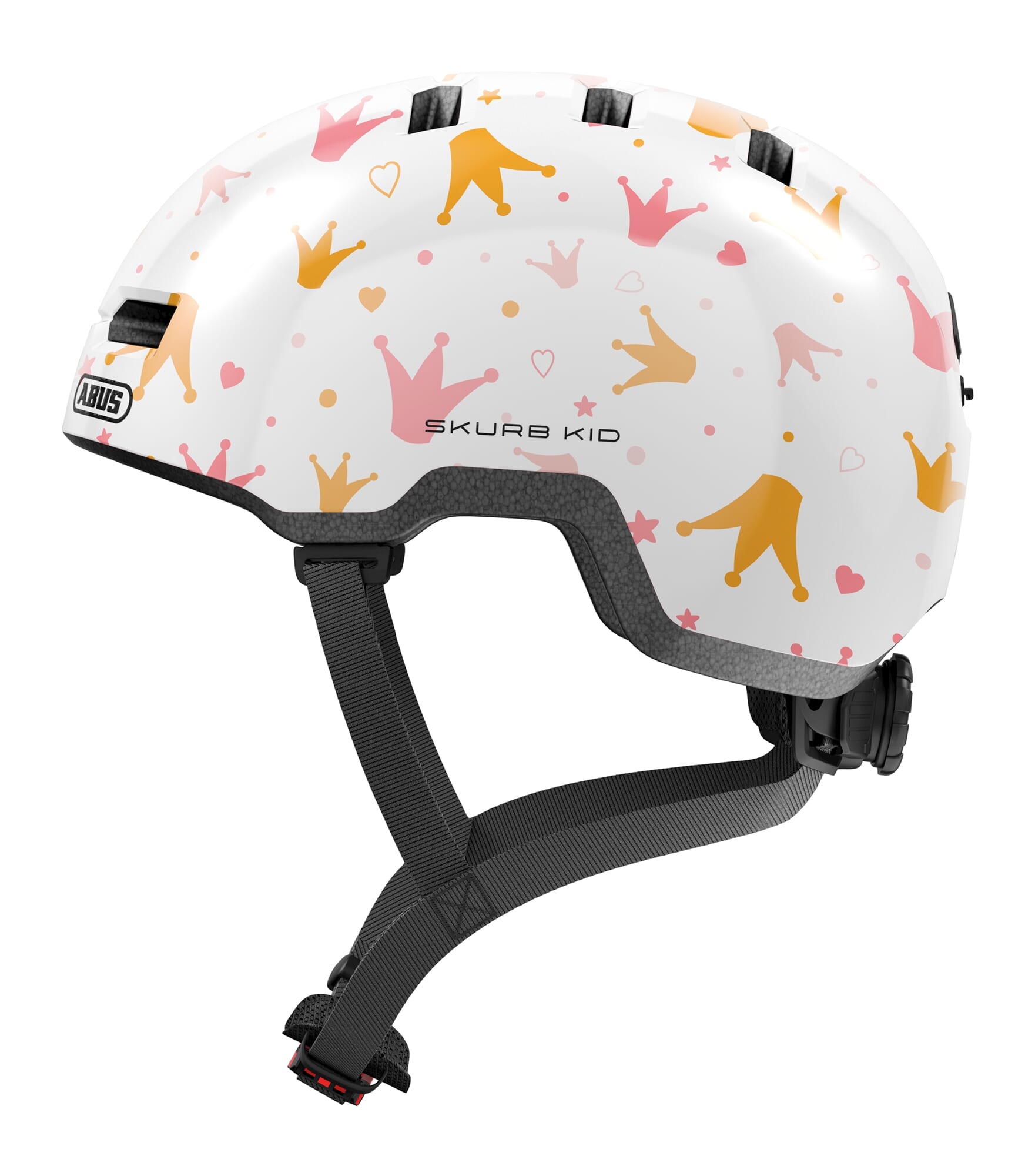 Abus helm Skurb Kid white crowns