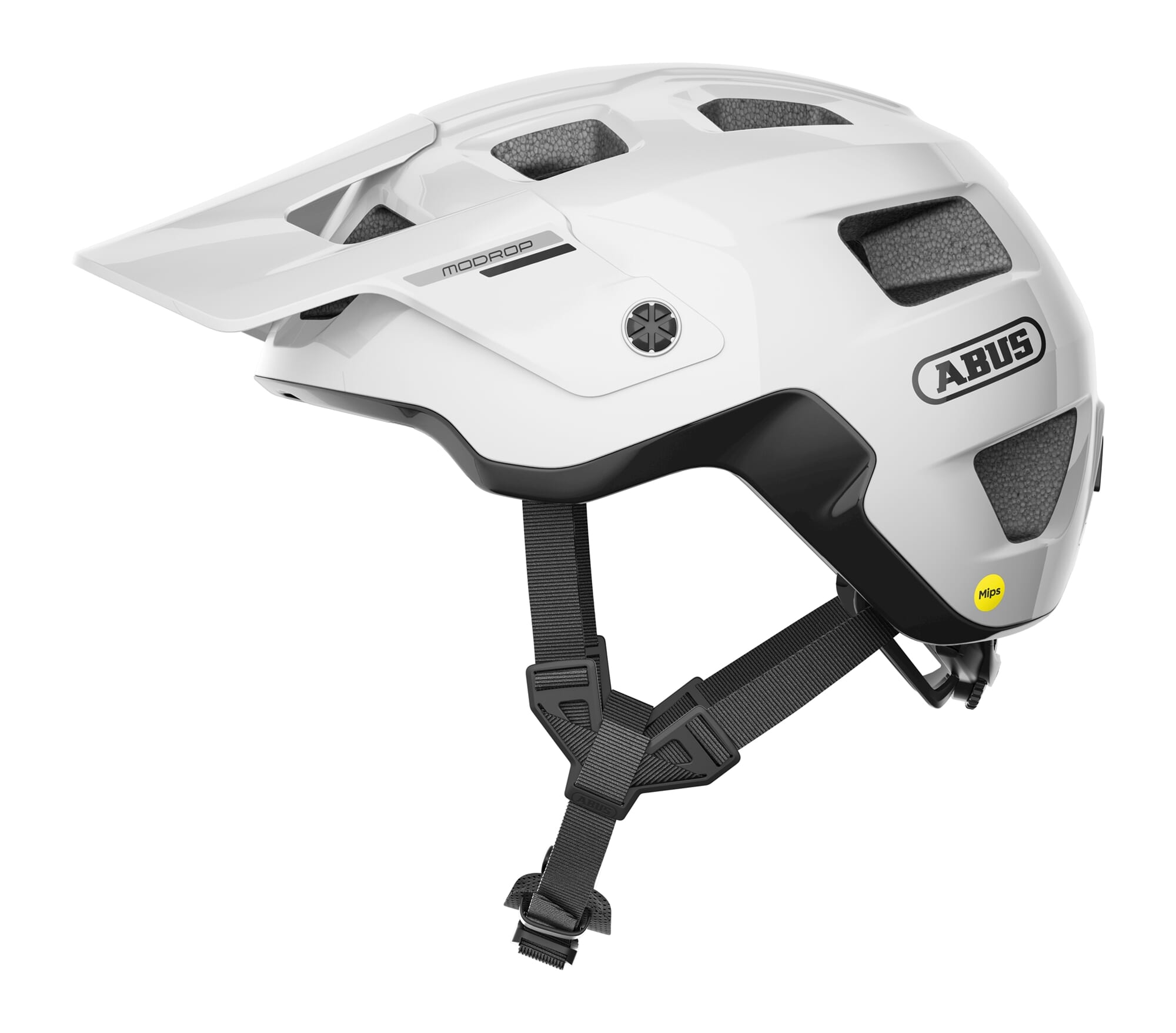 Abus helm MoDrop MIPS shiny white
