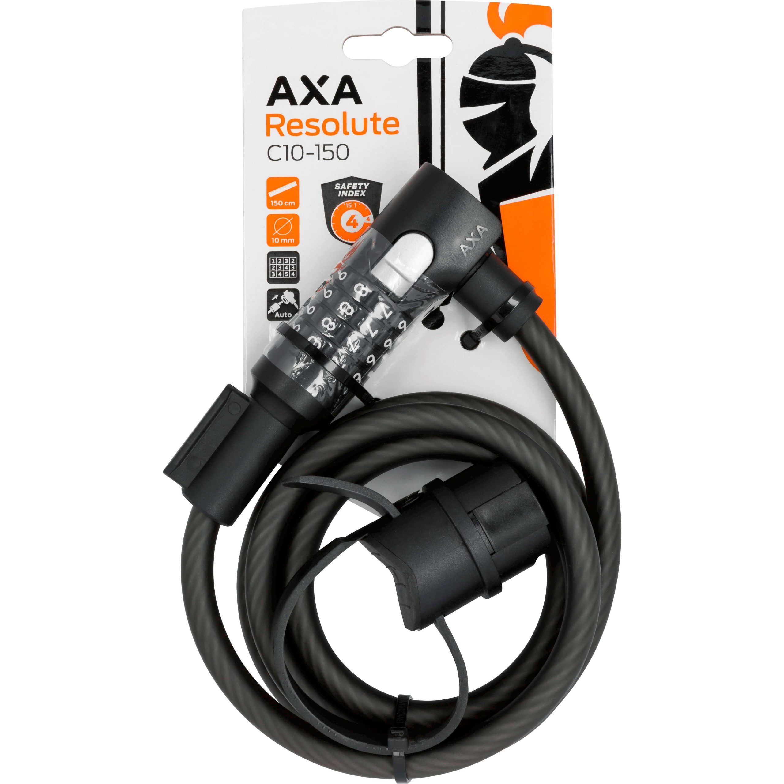 Axa kabelslot code Resolute C10/150