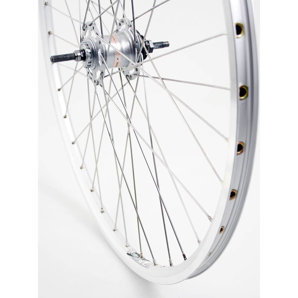 Roland achterwiel 28 Nexus 3 RB ZAC2000 zilver RVS spk