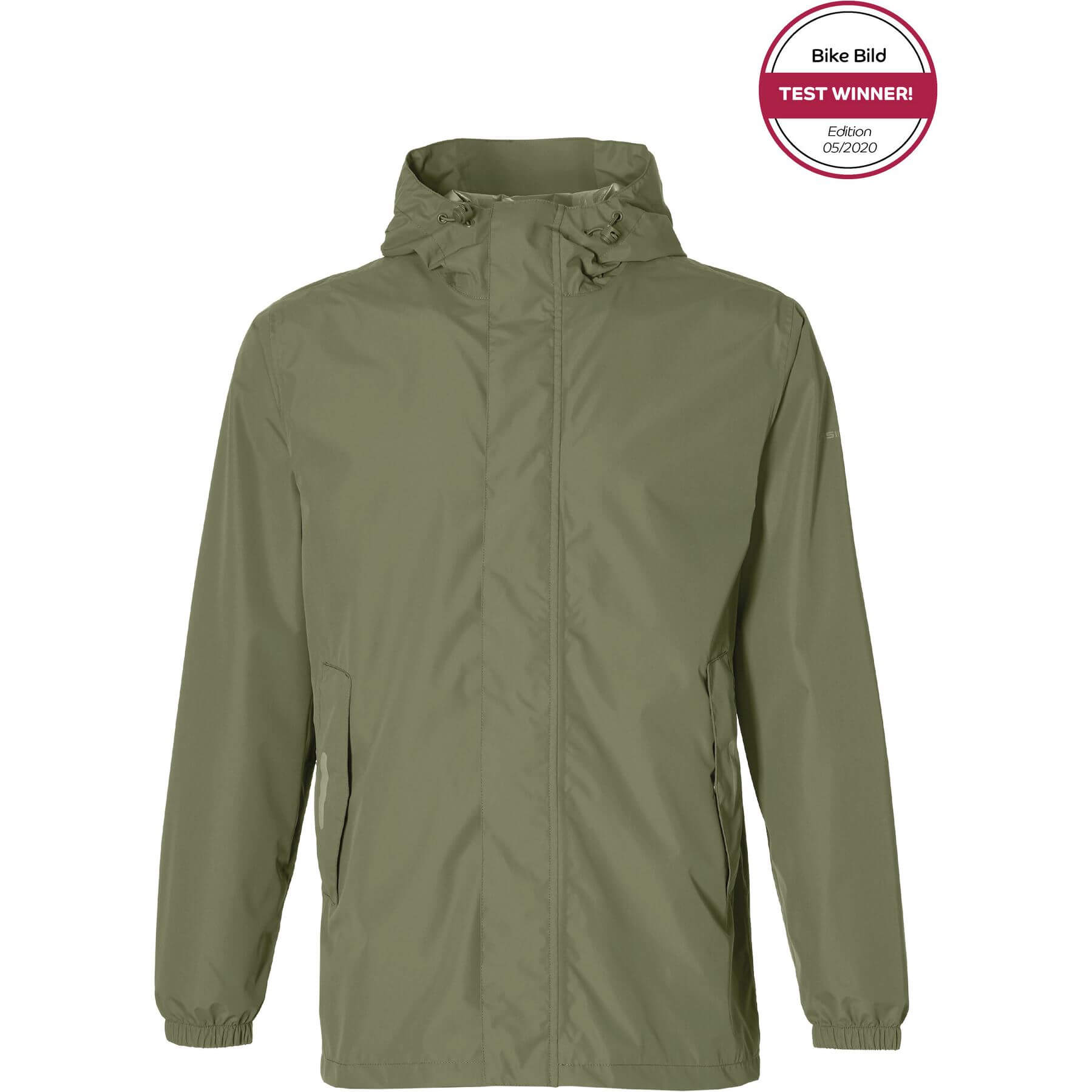 Basil regenjas Hoga unisex Olive Green S