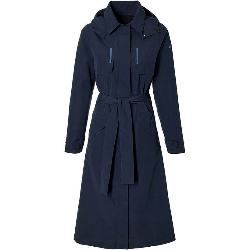 Basil trenchcoat Mosse dames Night Blue M