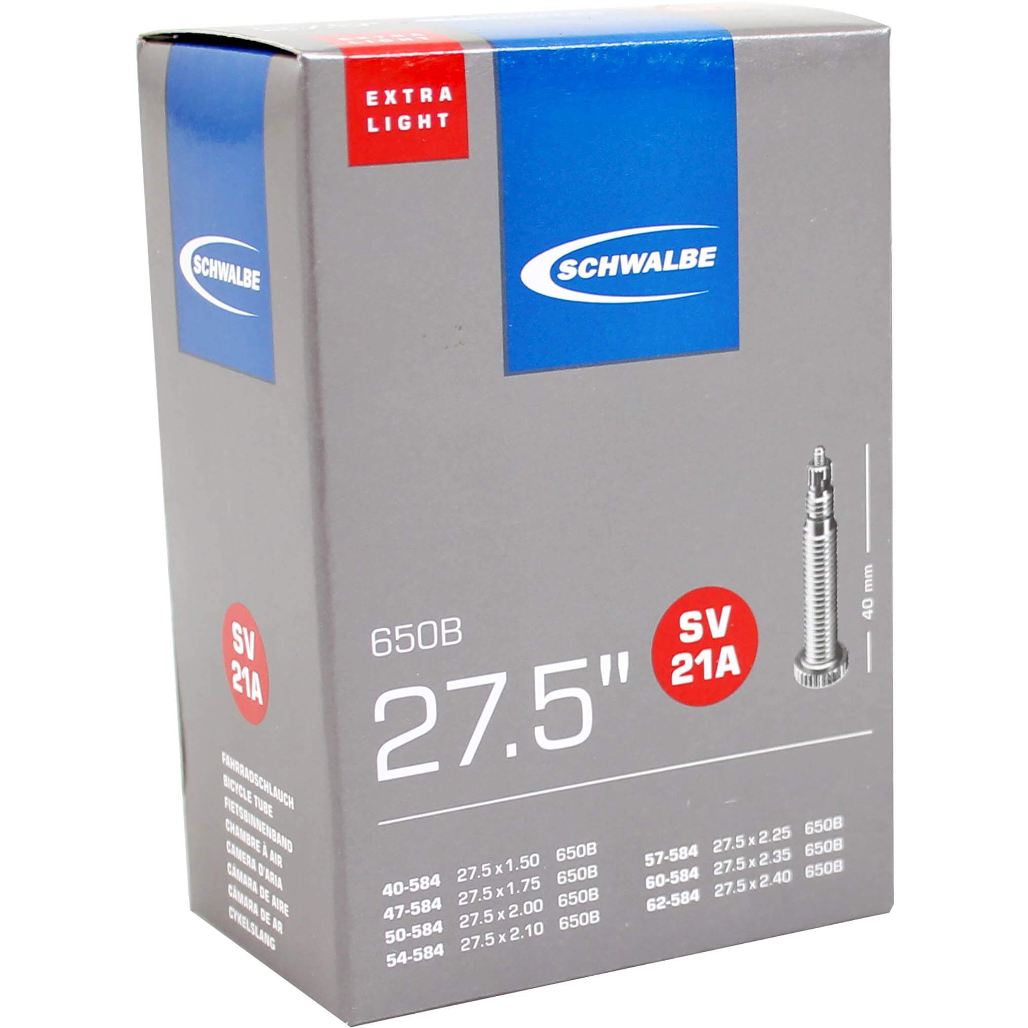 Schwalbe bnb SV21A Extra Light 27.5 x 1.50 - 2.40 fv 40mm