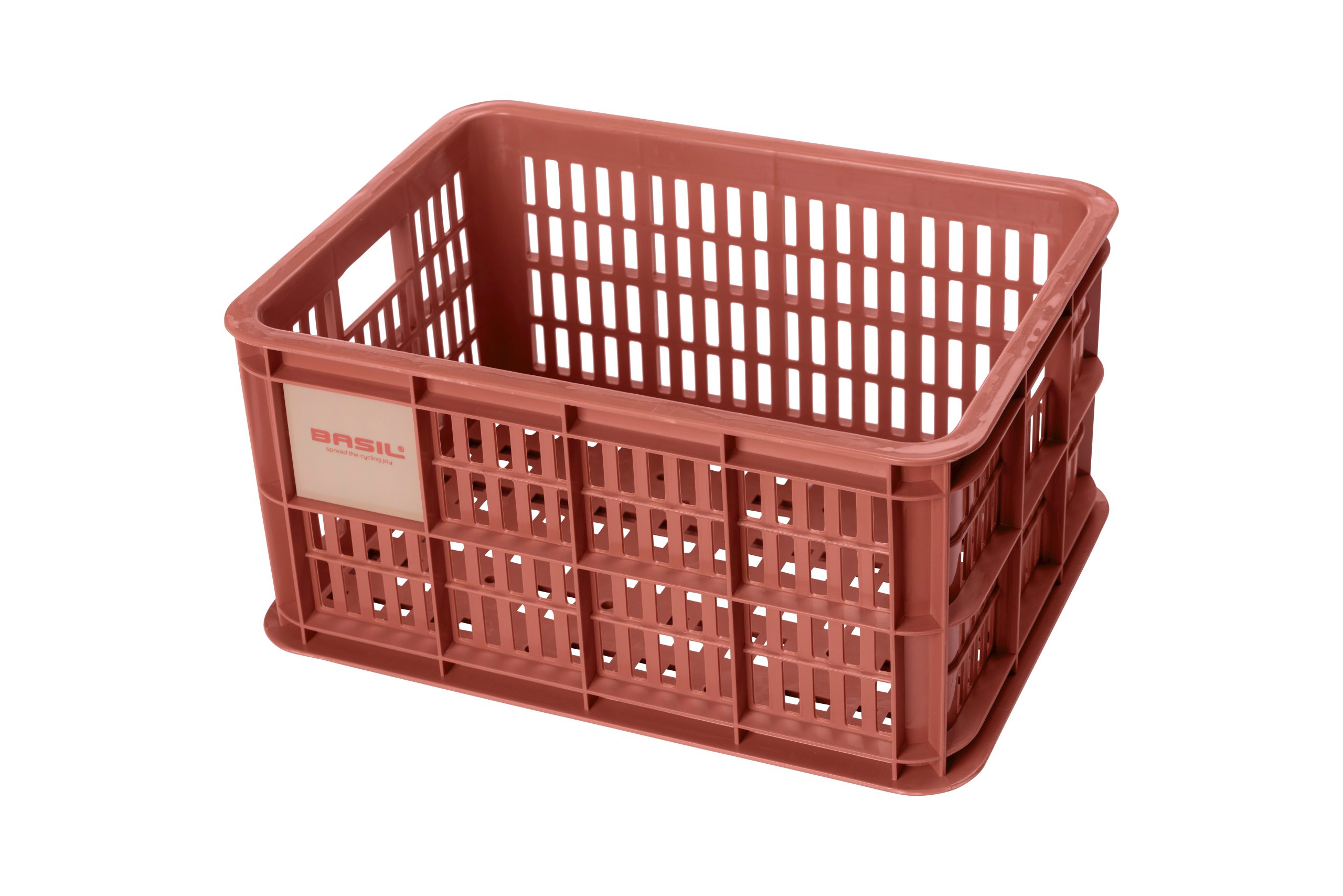 Basil fietskrat S terra red 17.5L recycled
