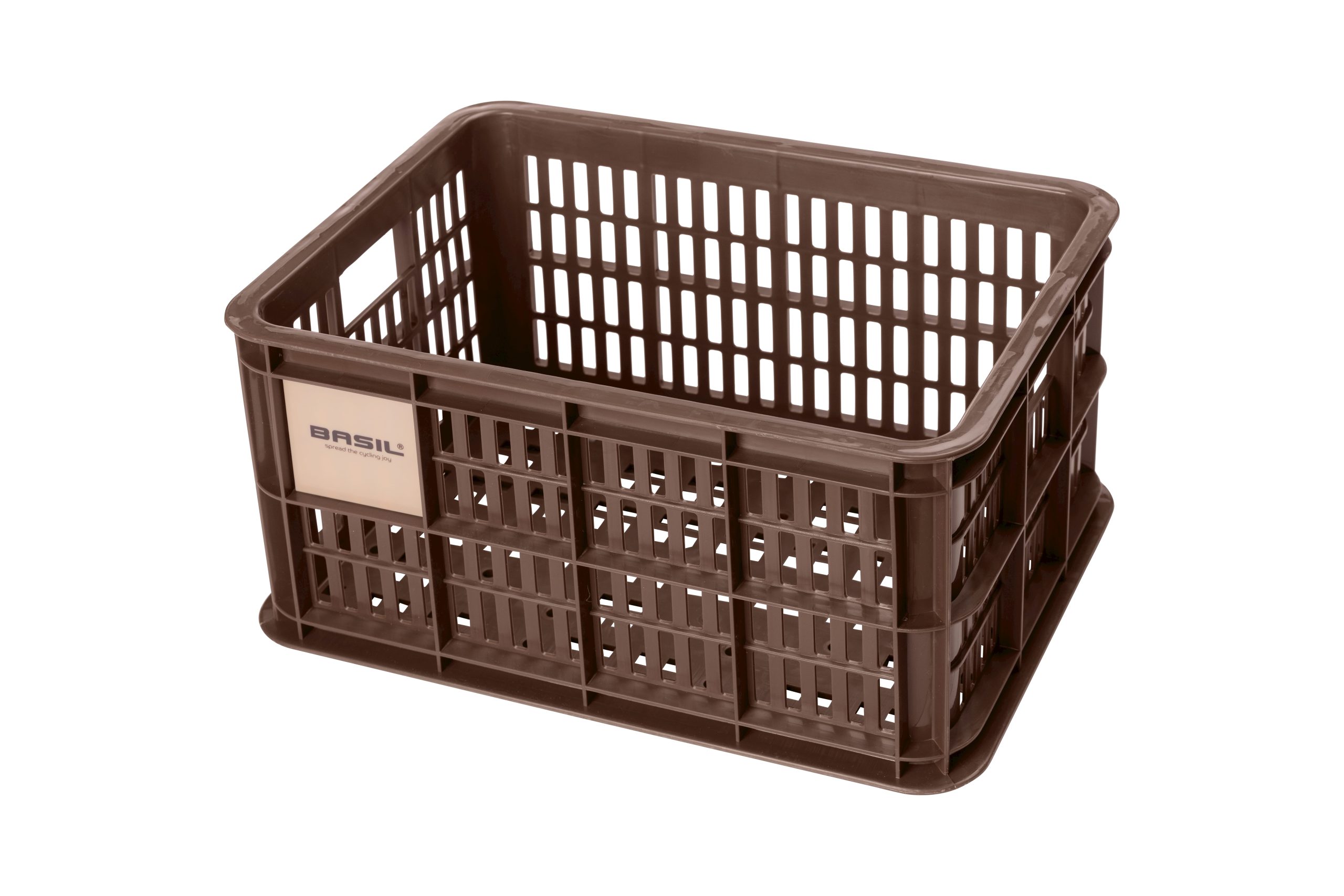 Basil fietskrat S brown 17.5L recycled