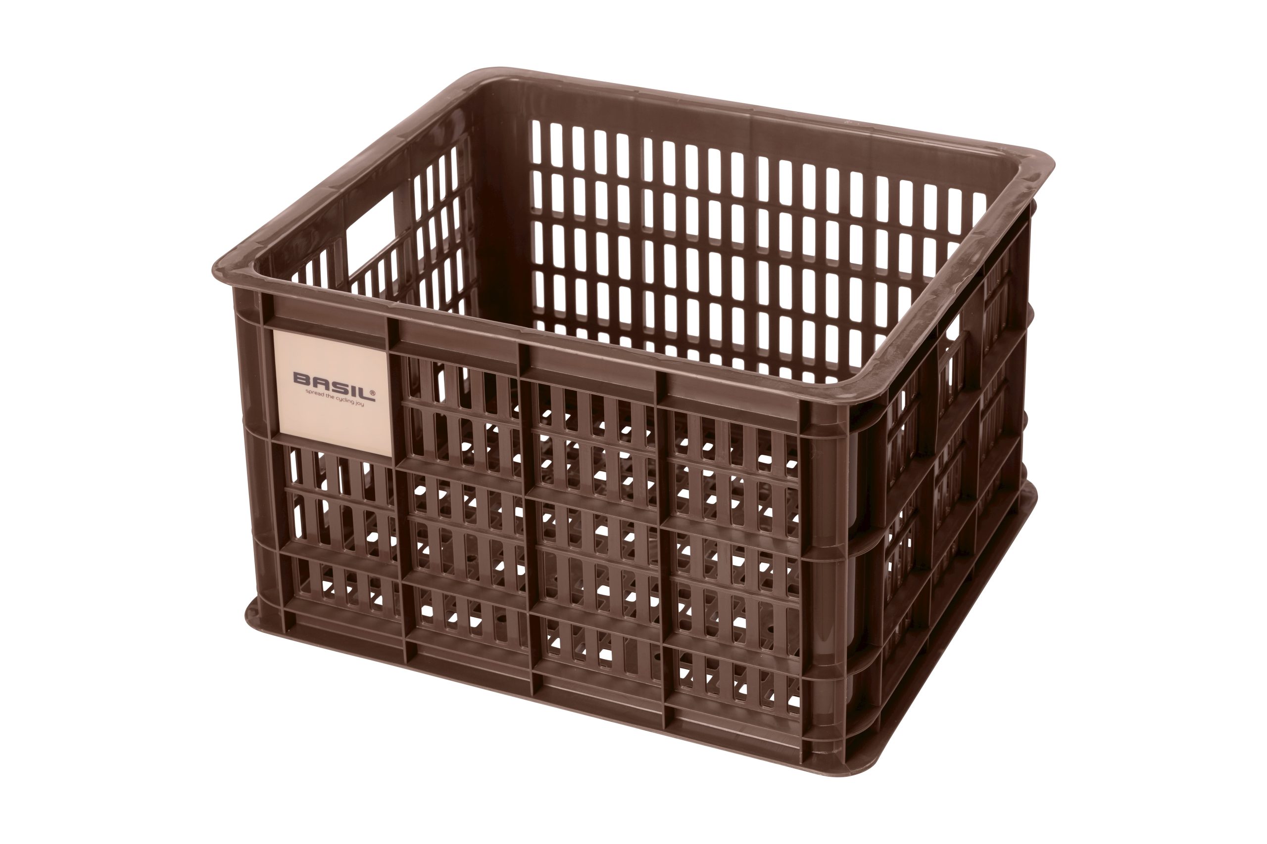 Basil fietskrat M brown 29.5L recycled