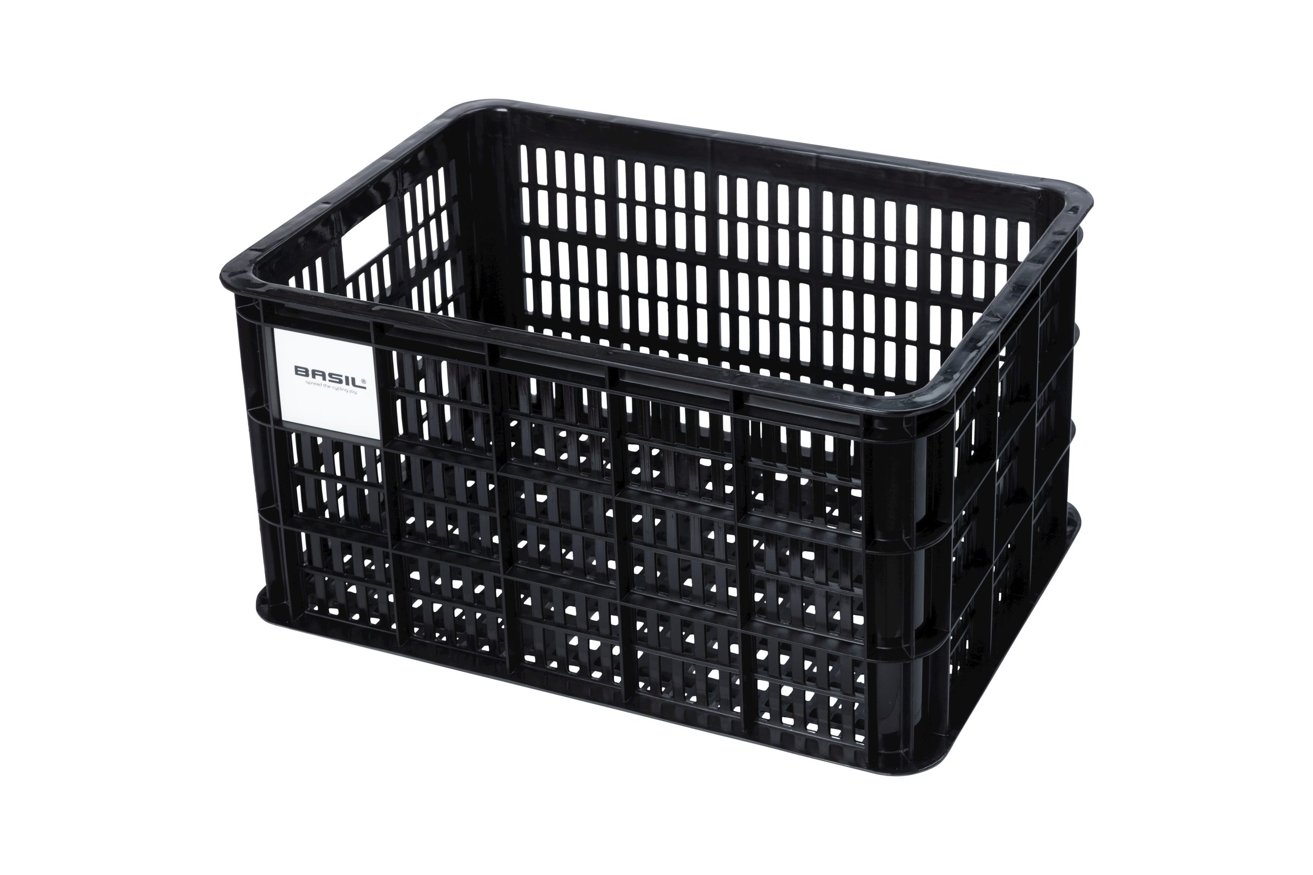 Basil fietskrat L 40L recycled zwart