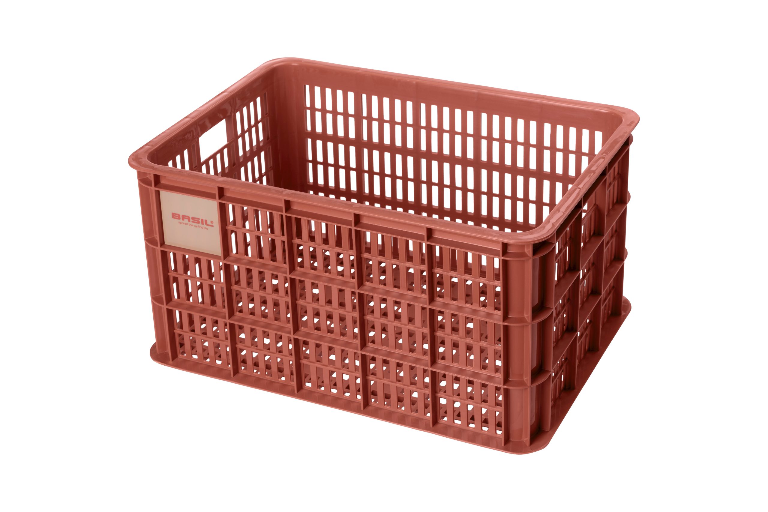 Basil fietskrat L terra red 40L recycled