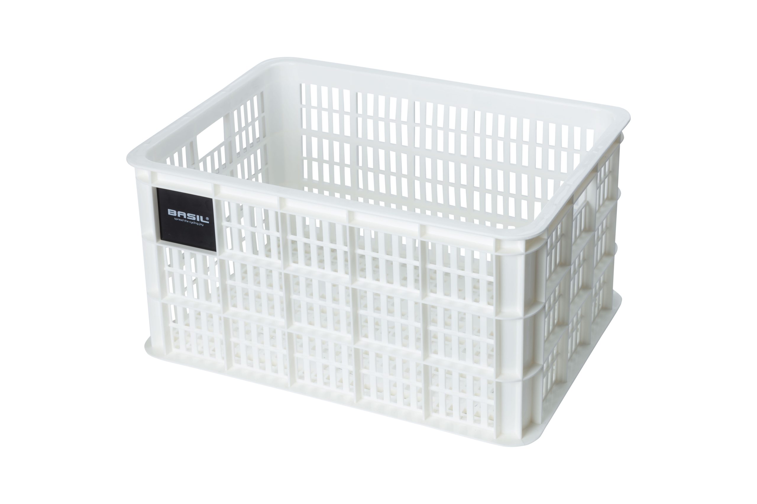 Basil fietskrat L bright white 40L recycled