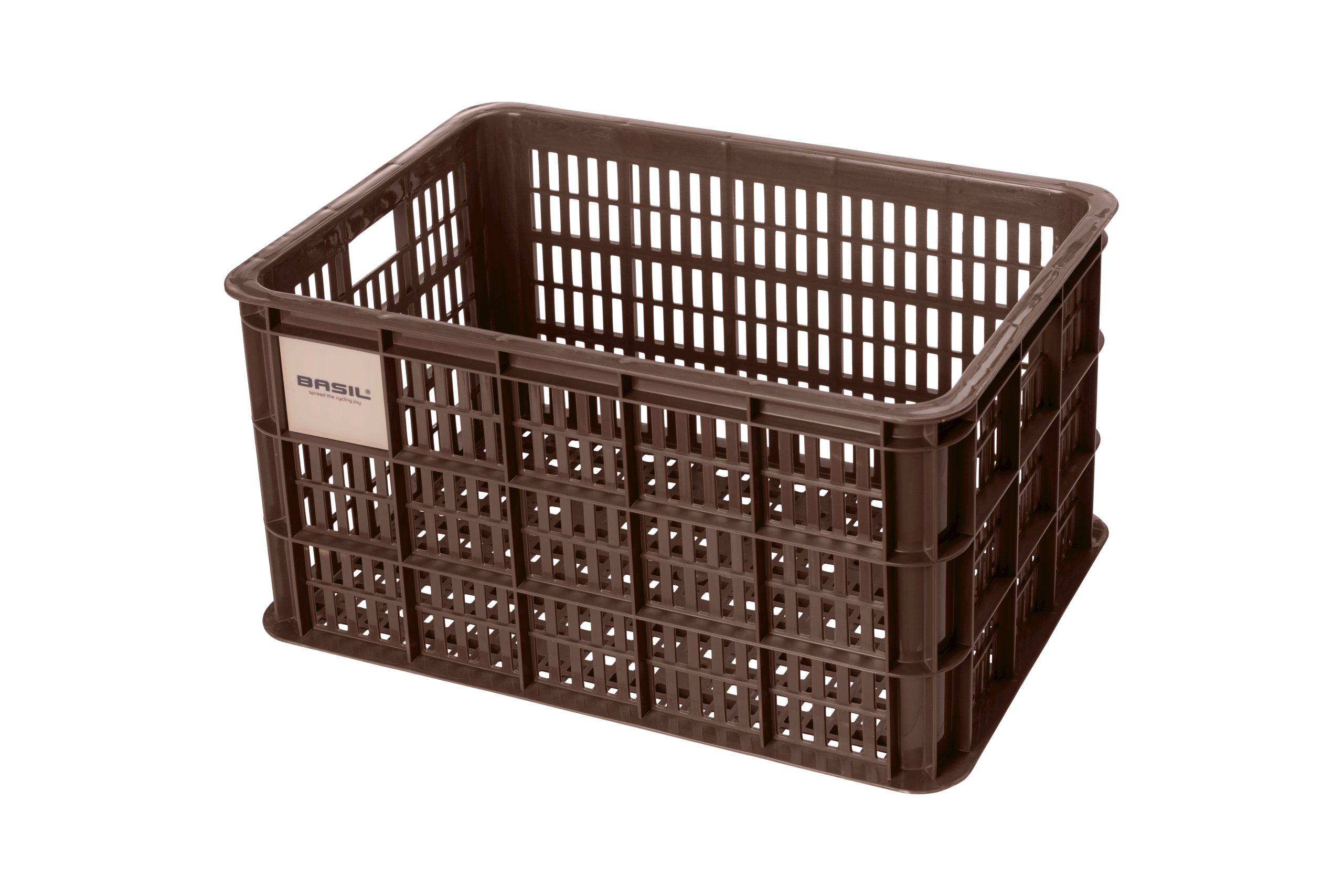 Basil fietskrat L brown 40L recycled