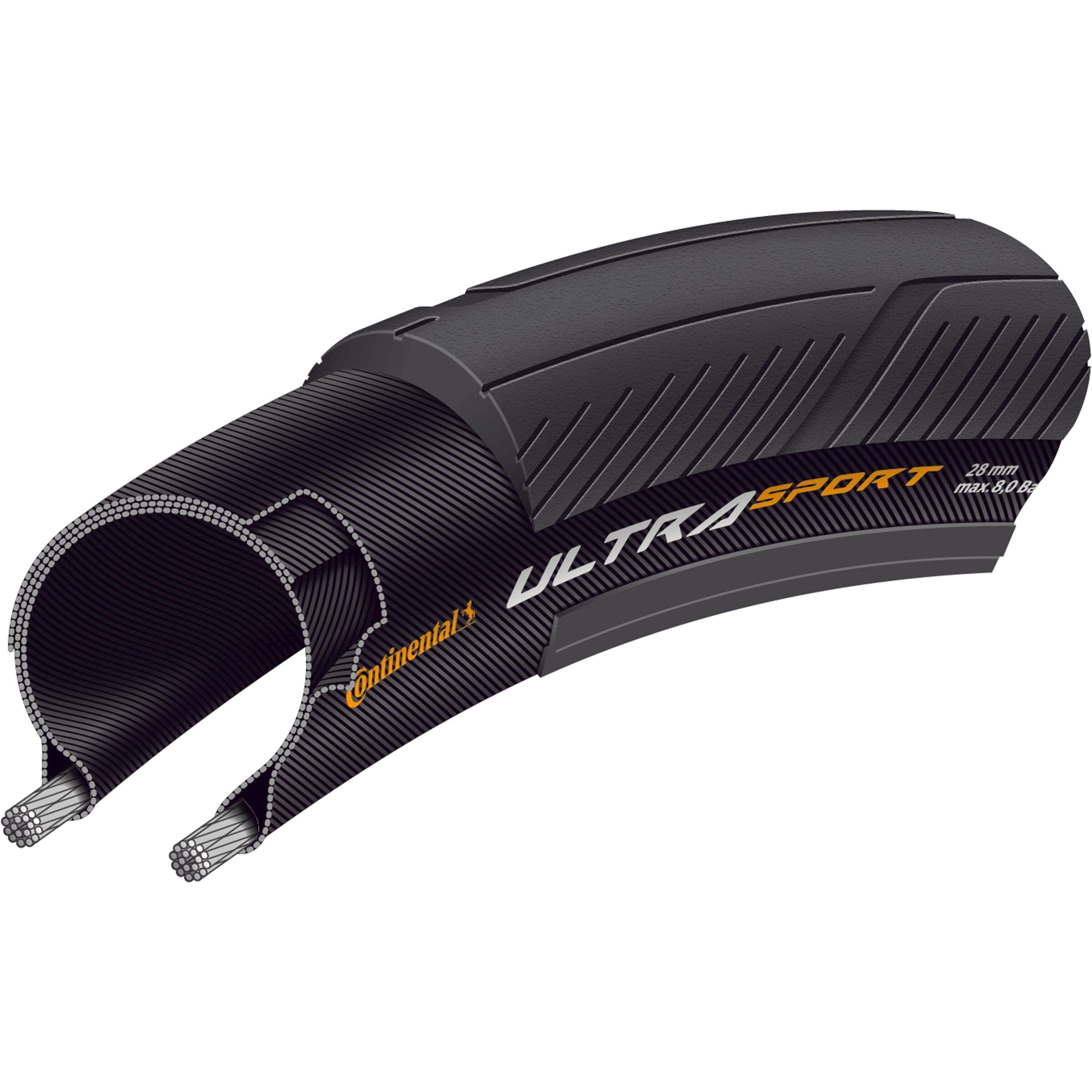 Continental btb Ultra Sport 28-622 zw vouw