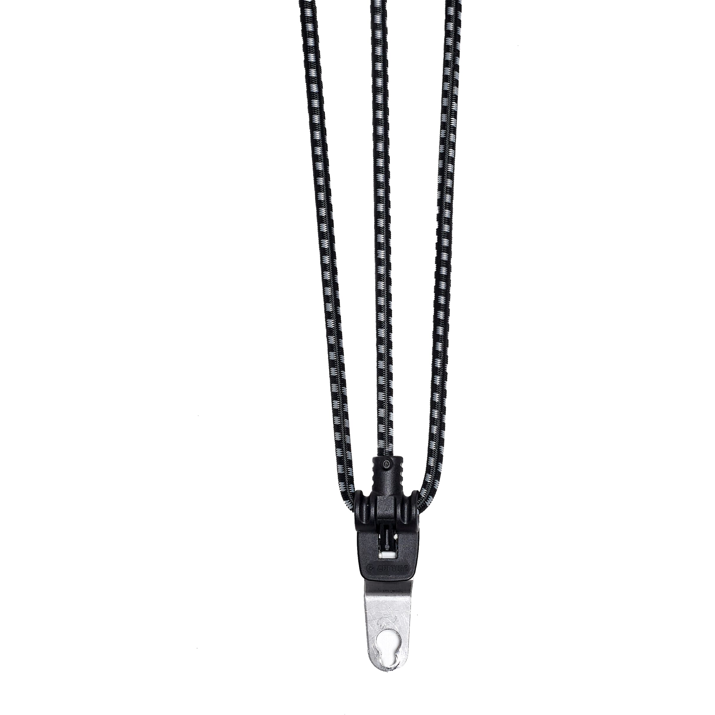 Cortina snelbinder Jakarta 62 cm zwart/grijs