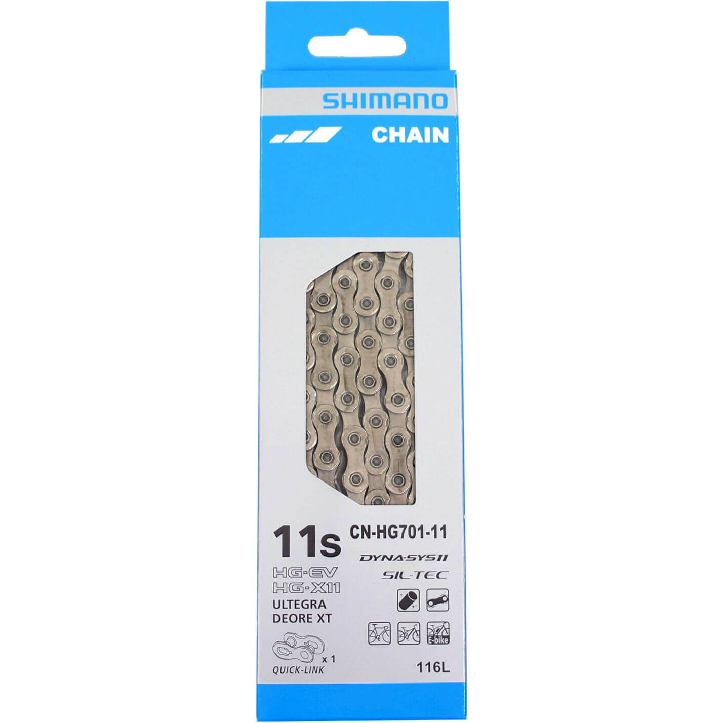 Shimano ketting HG701 Race/MTB/E-bike 11v 116s