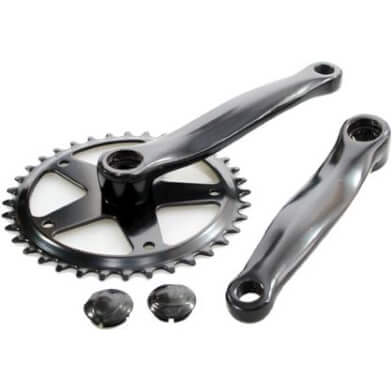 crankstel 36t 152 zwart 1/8