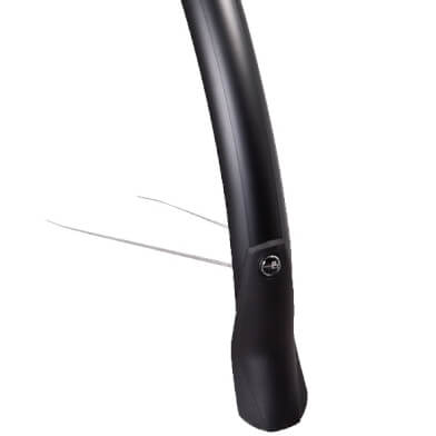 EF spatbord achter Snello 28 46mm mat zwart