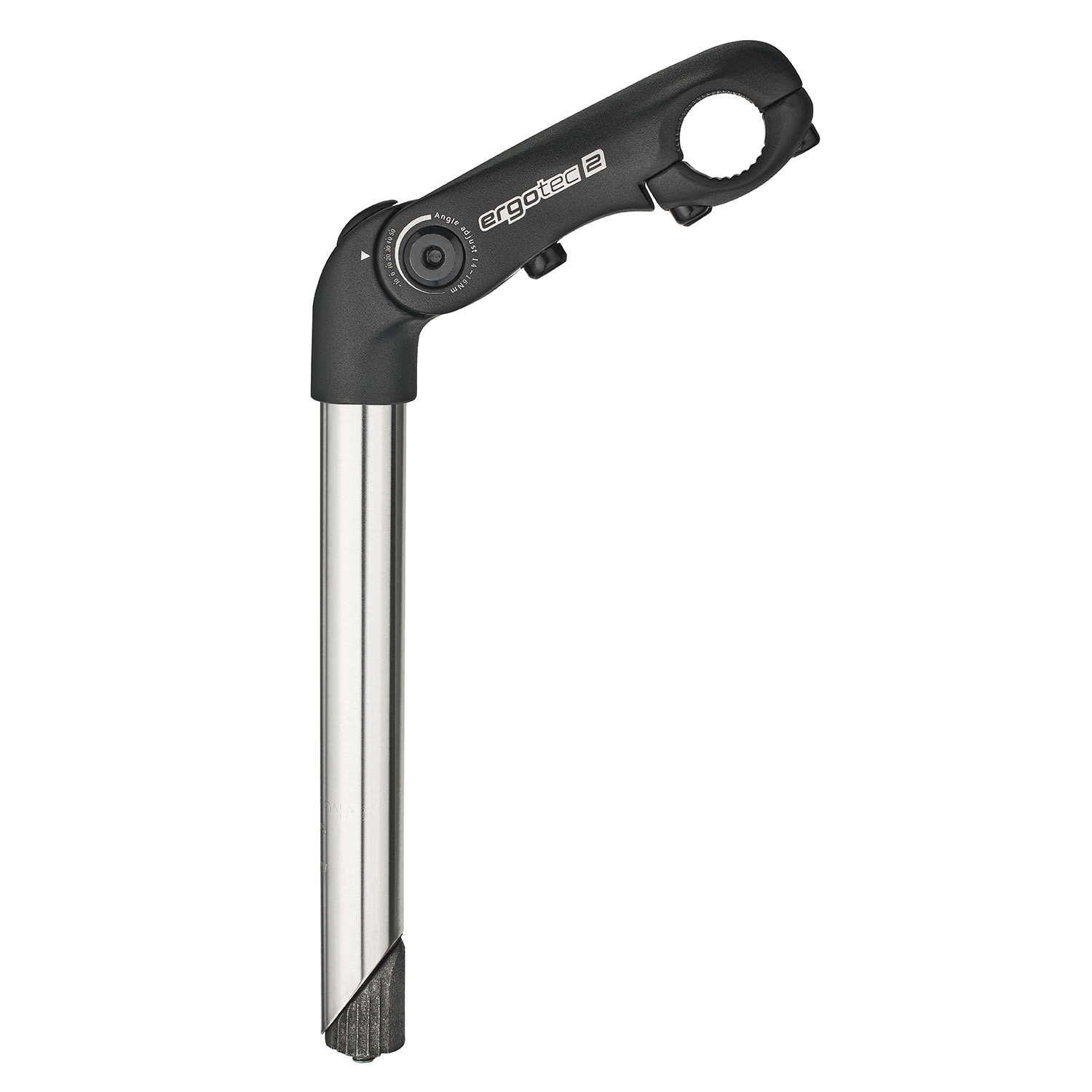 Ergotec stuurpen Kobra Vario tube 25.4/110 rvs/zwart