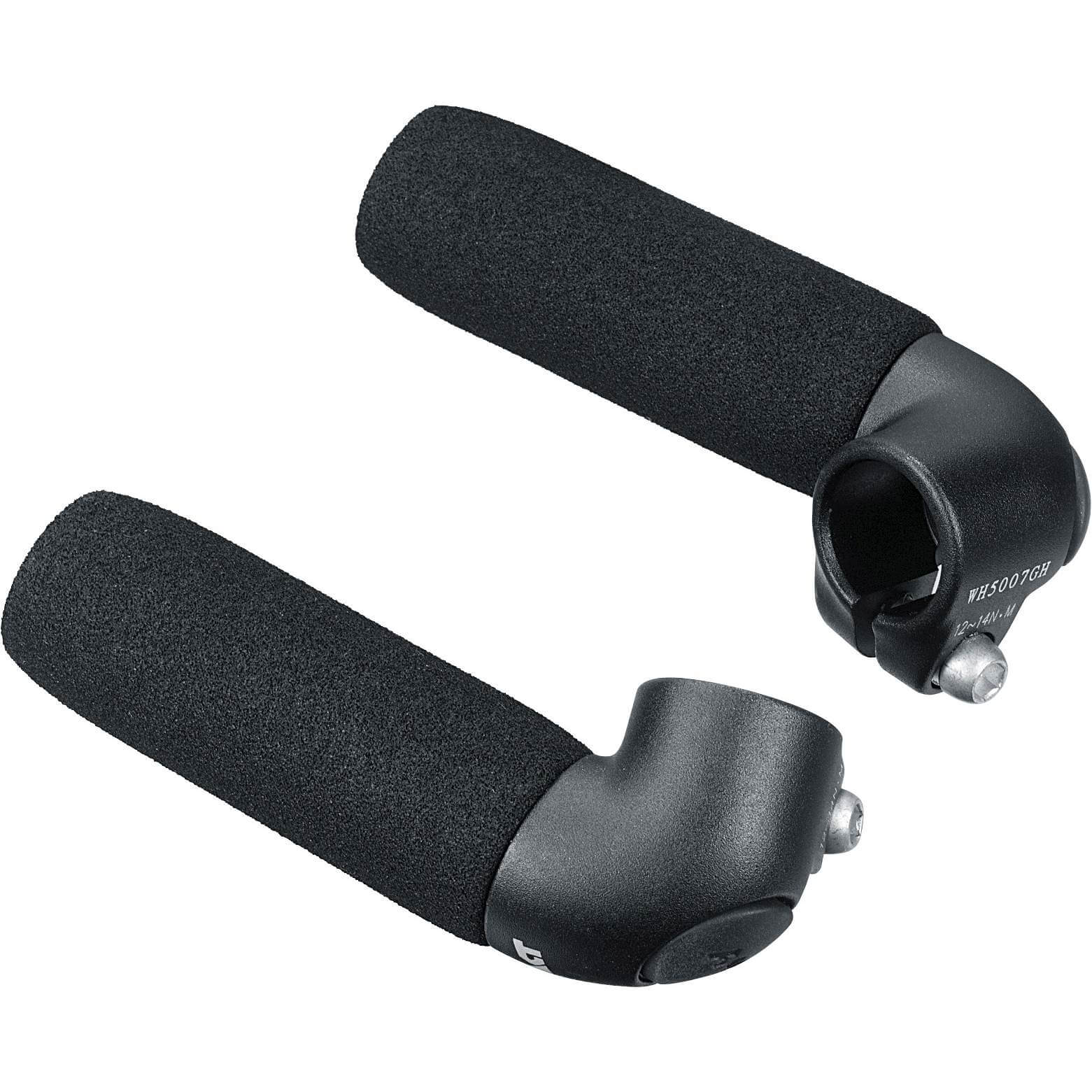 Ergotec bar-ends Touring S AL6061 zwart zand