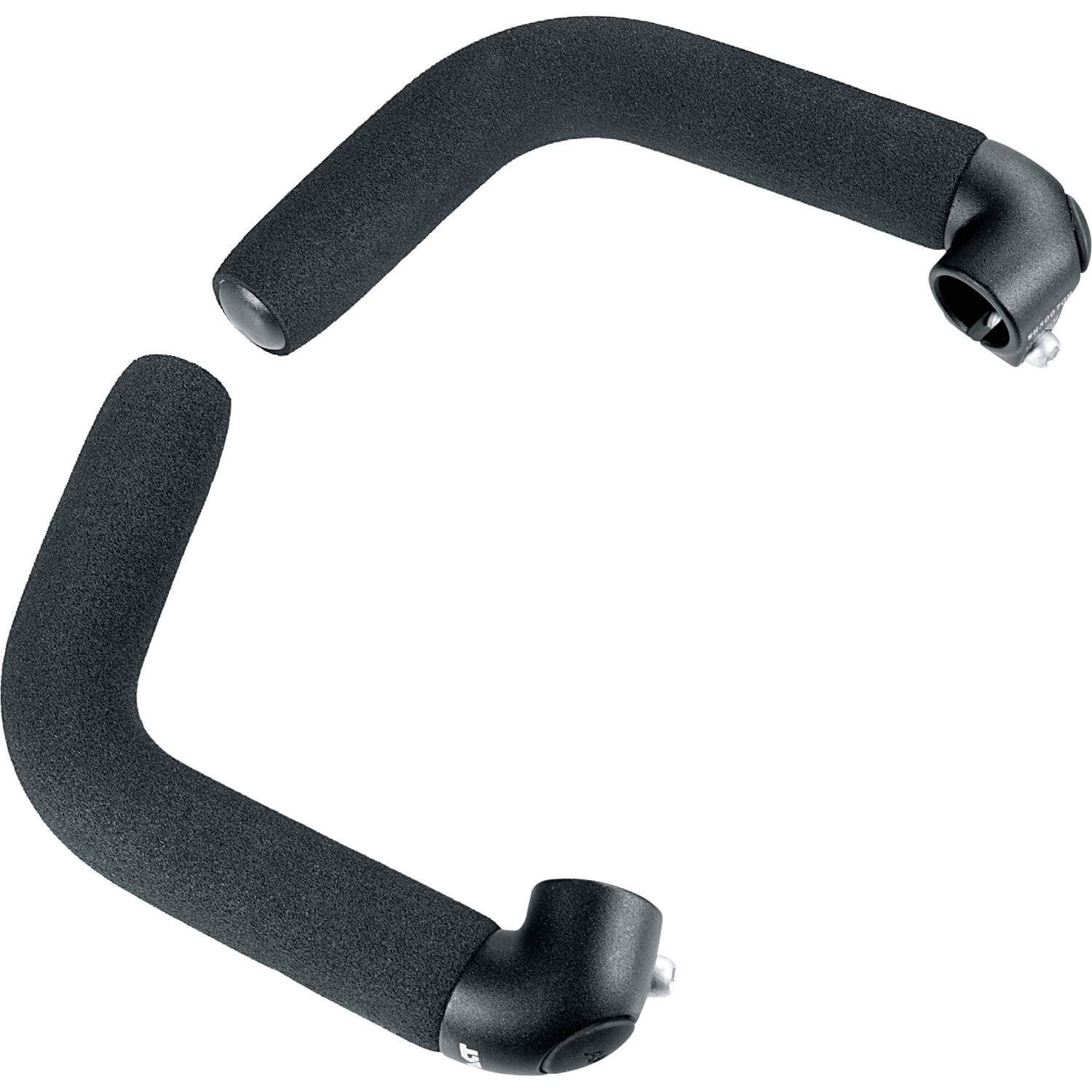 Ergotec bar-ends Touring AL6061 zwart zand
