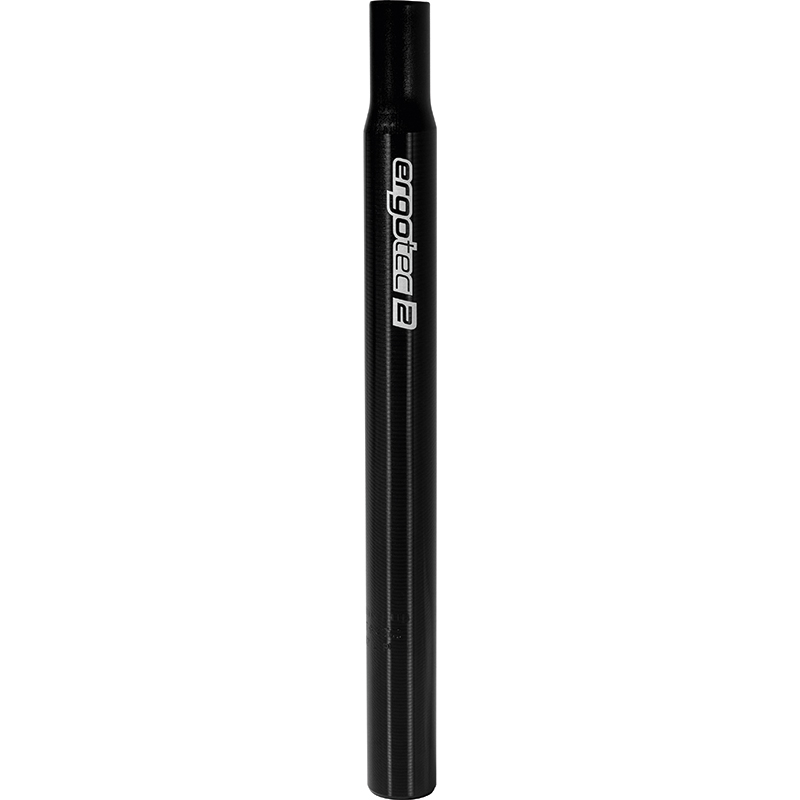 Ergotec zadelpen kaars 27.2 x 300 alu zw krt