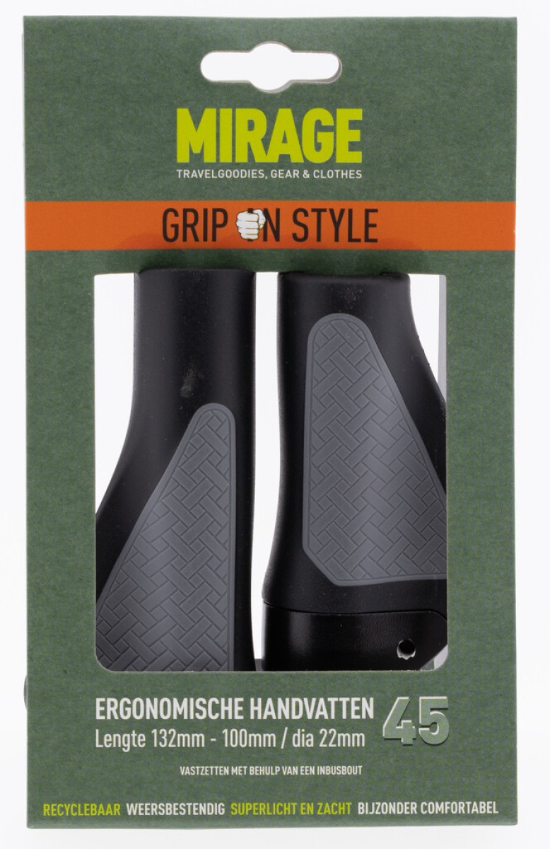 Mirage handvatten Grips in Style 100/132mm zwart/grijs