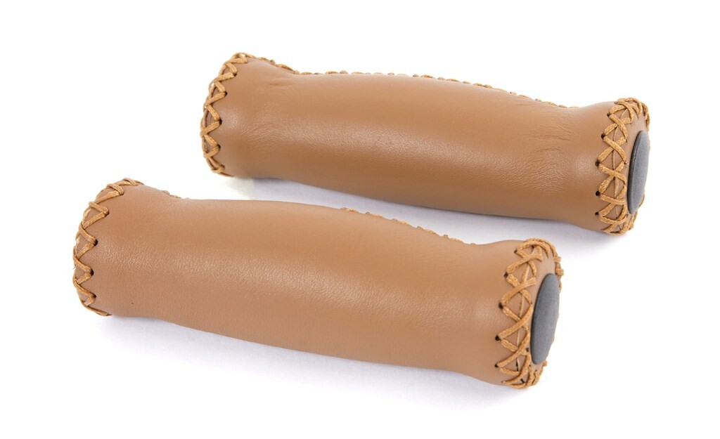 Velo handvatten leer 127mm licht bruin