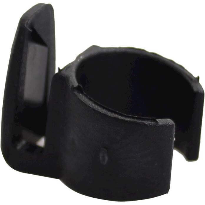 Hesling jasbeschermer clip 16mm zwart