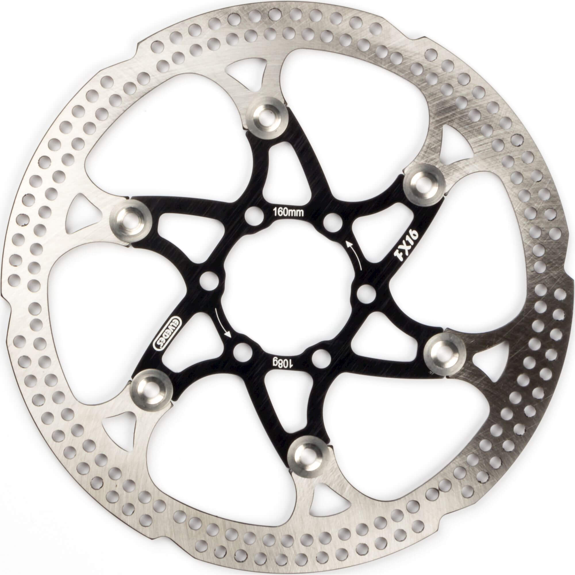 Elvedes remschijf 160mm FX zesgats 1.8mm zwart