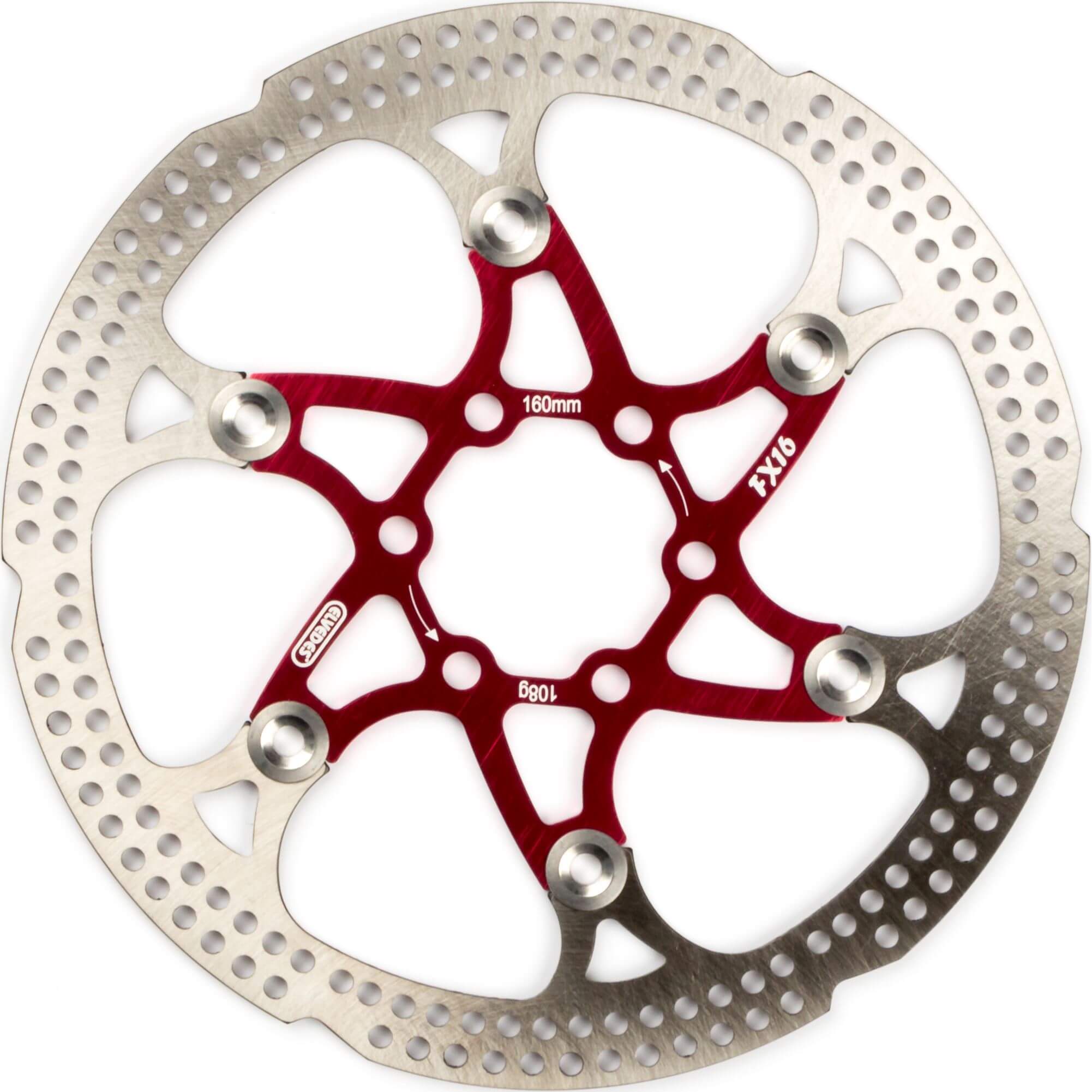 Elvedes remschijf 160mm FX zesgats 1.8mm rood