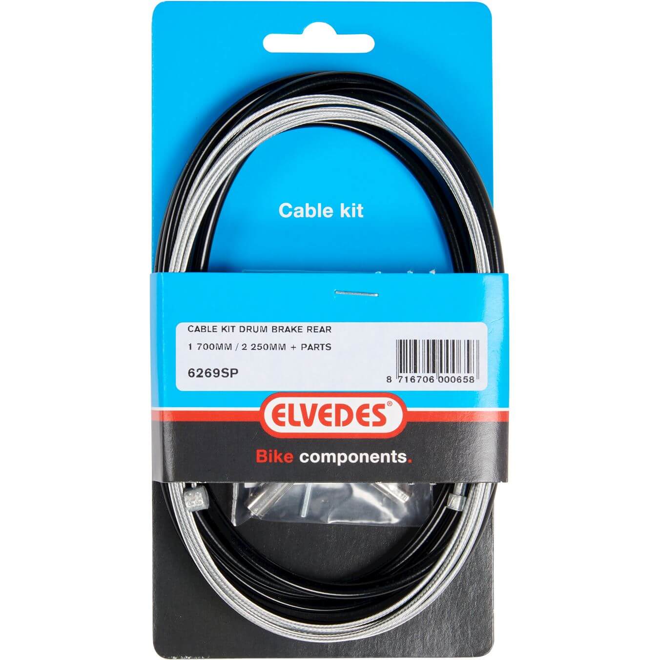 Elvedes remkabel kit achter + inbus draadeind