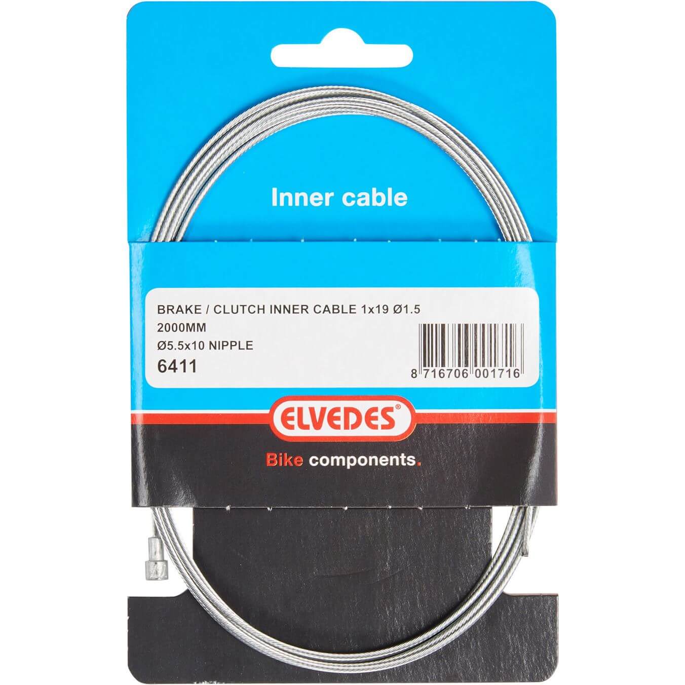 Elvedes rem binnenkabel peernippel 5.5x10