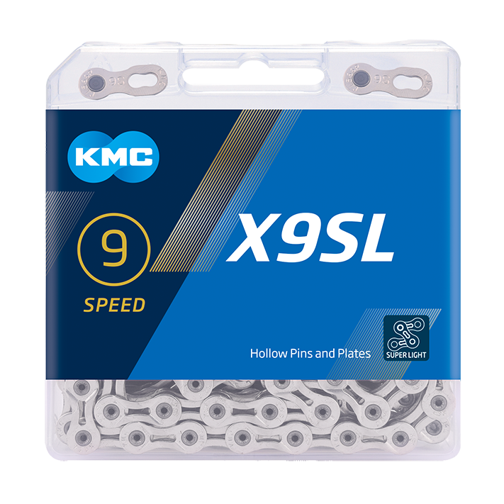 KMC ketting X9SL silver 114s