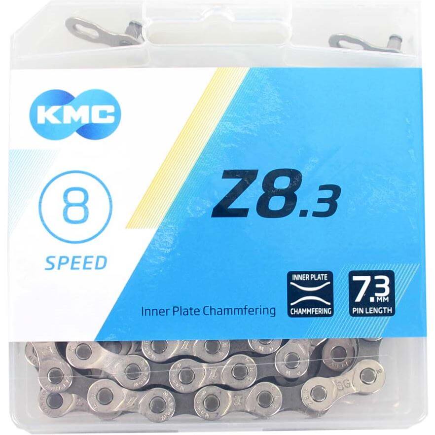 KMC ketting Z8 silver/grey 114s