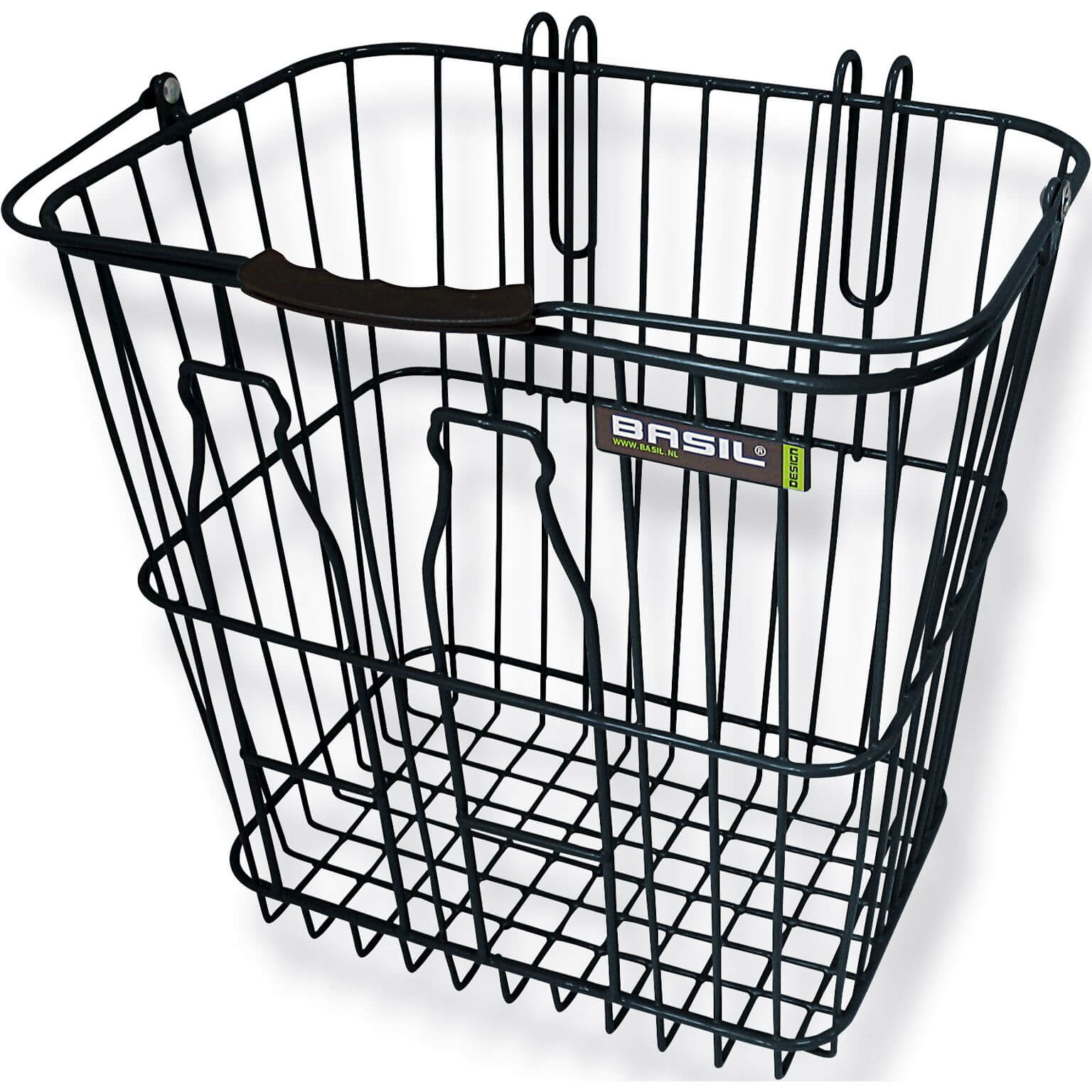 Basil mand Bottlebasket 26L zwart 35x29x34cm