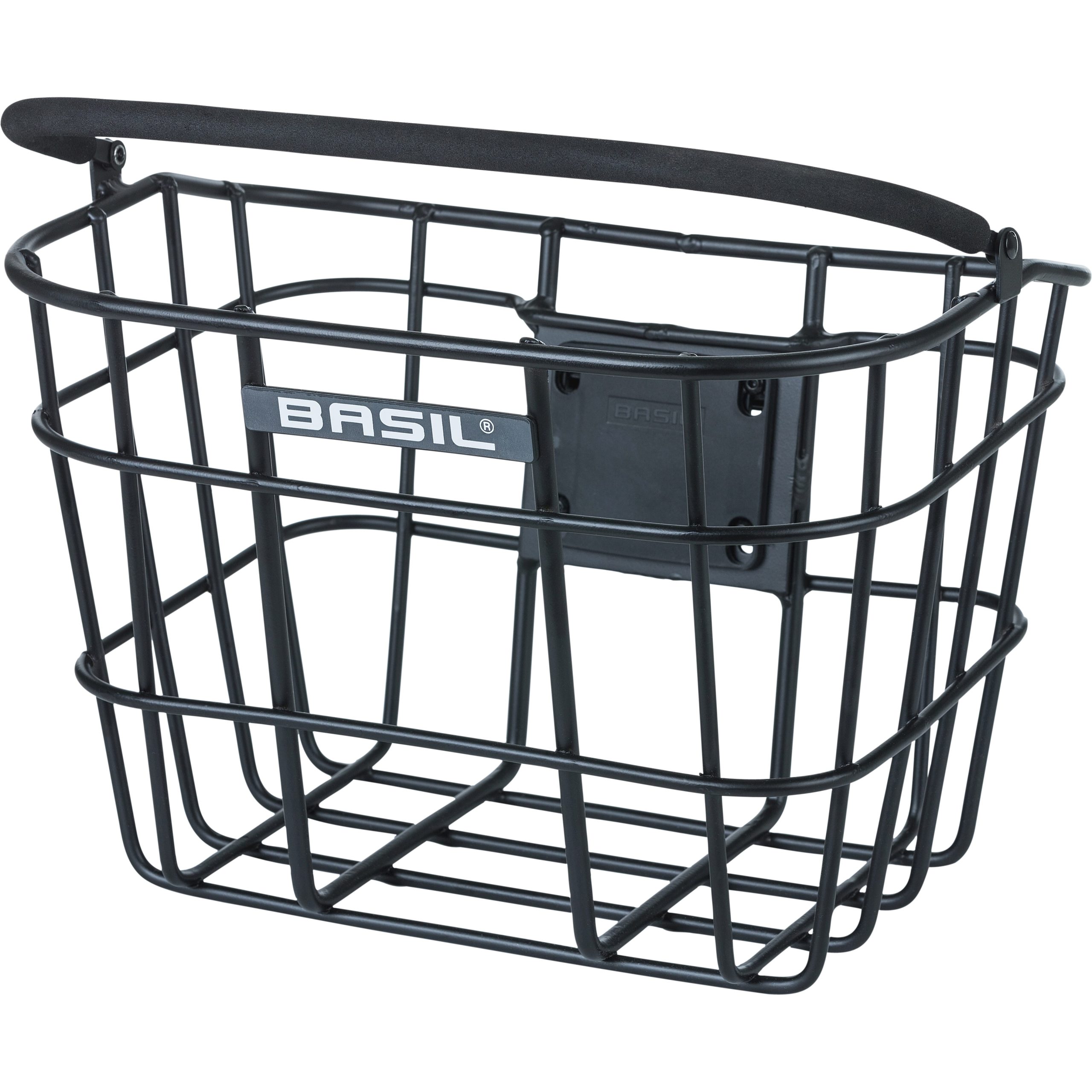 Basil mand Bremen alu KF 22L mat zwart 28x37x26cm