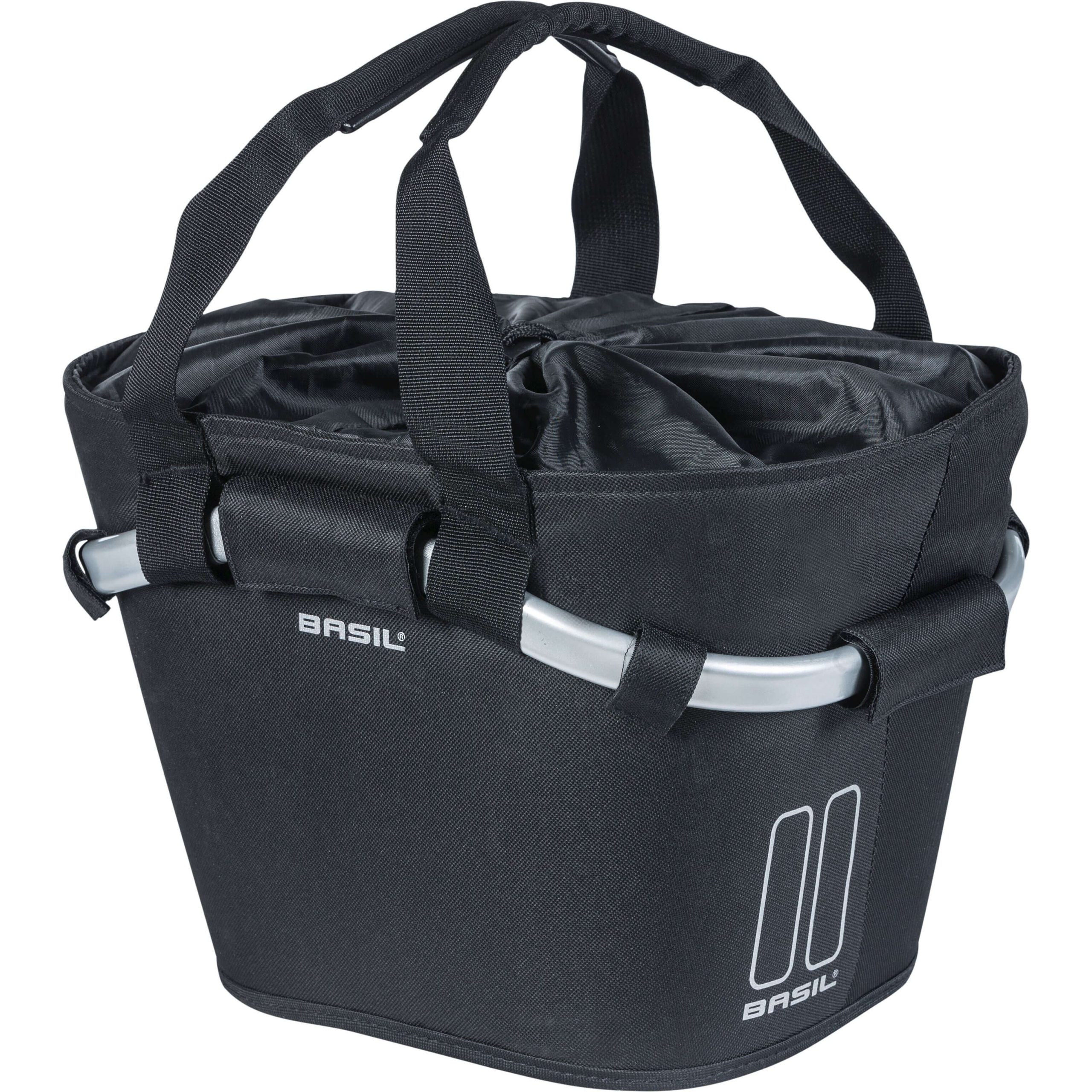 Basil mand front Classic Carry All KF 15L zwart 20x26x19cm