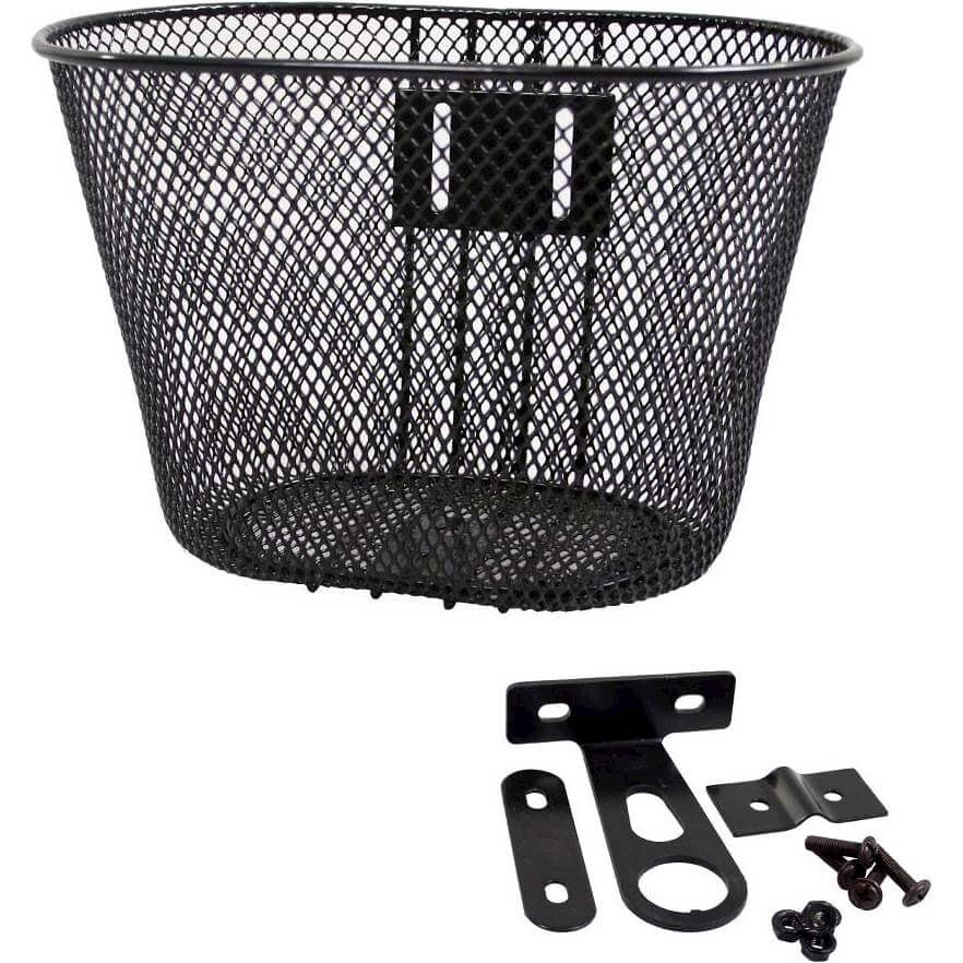 Piazza fietsmandje klein 7,5L zwart 25,5x17,5x17cm