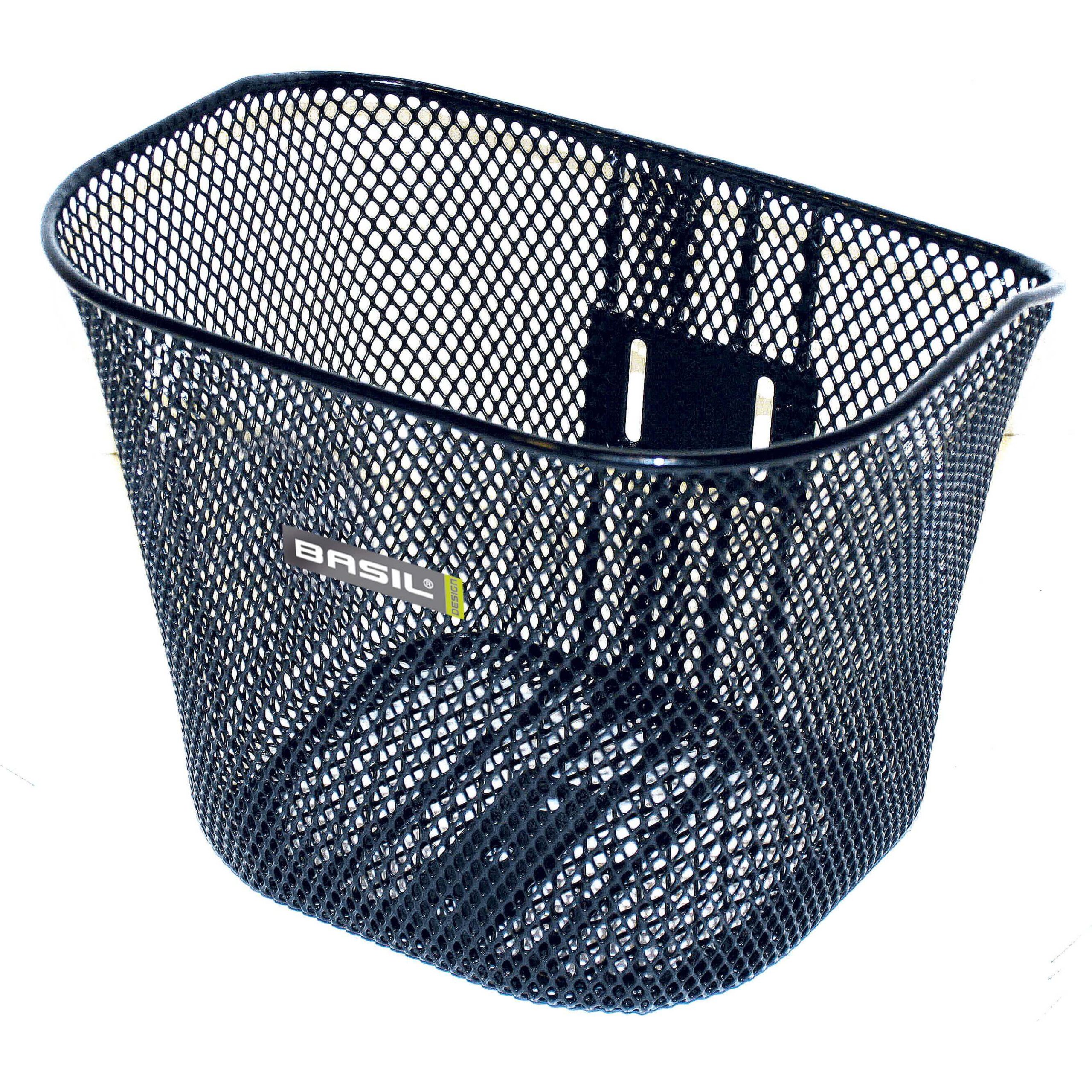 Basil fietsmandje Toronto 10L zwart 25x20x20cm