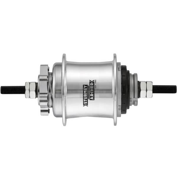 SA achternaaf A2K 2-speed automatisch disc 36g zilver