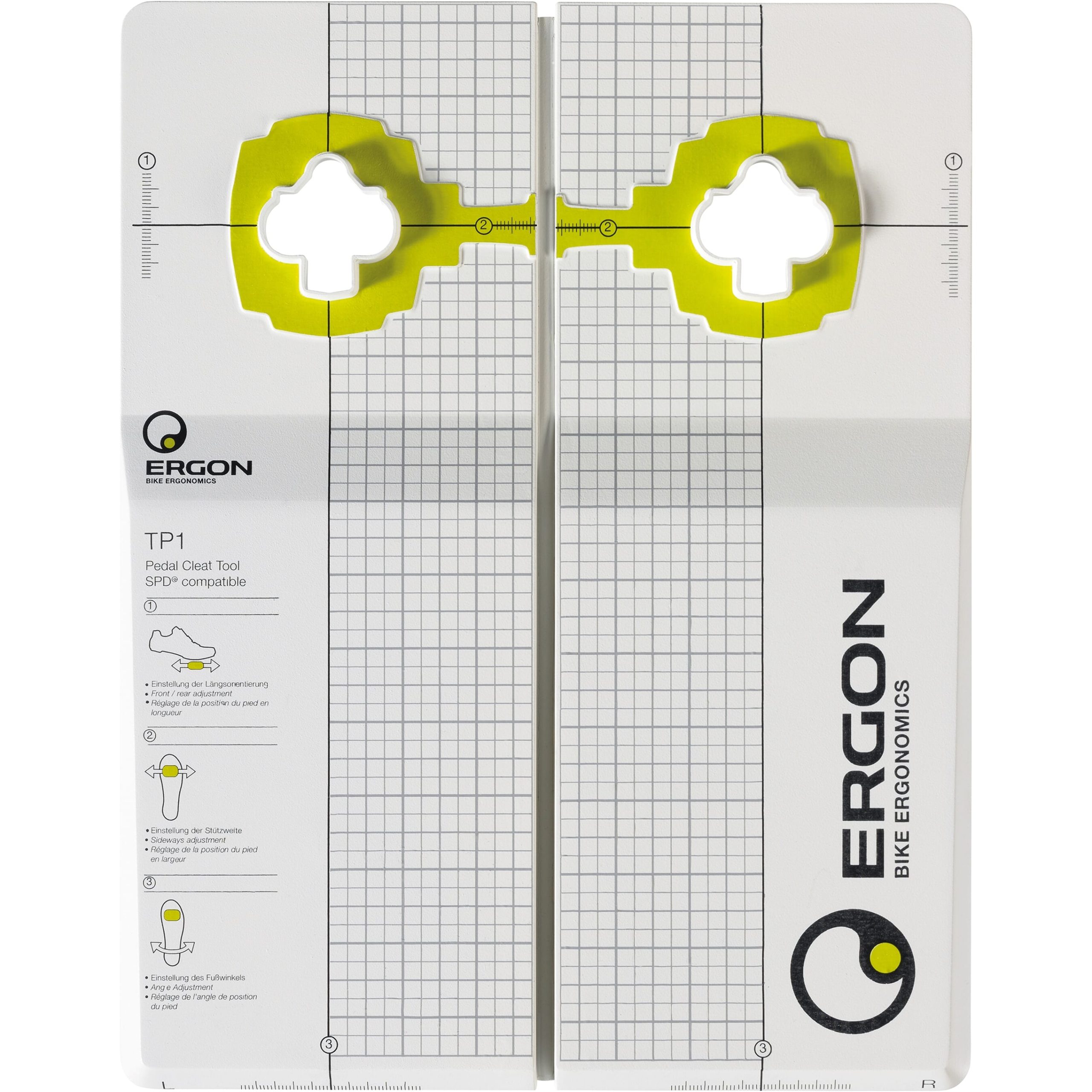 Ergon afstelmal TP1 SPD plaat