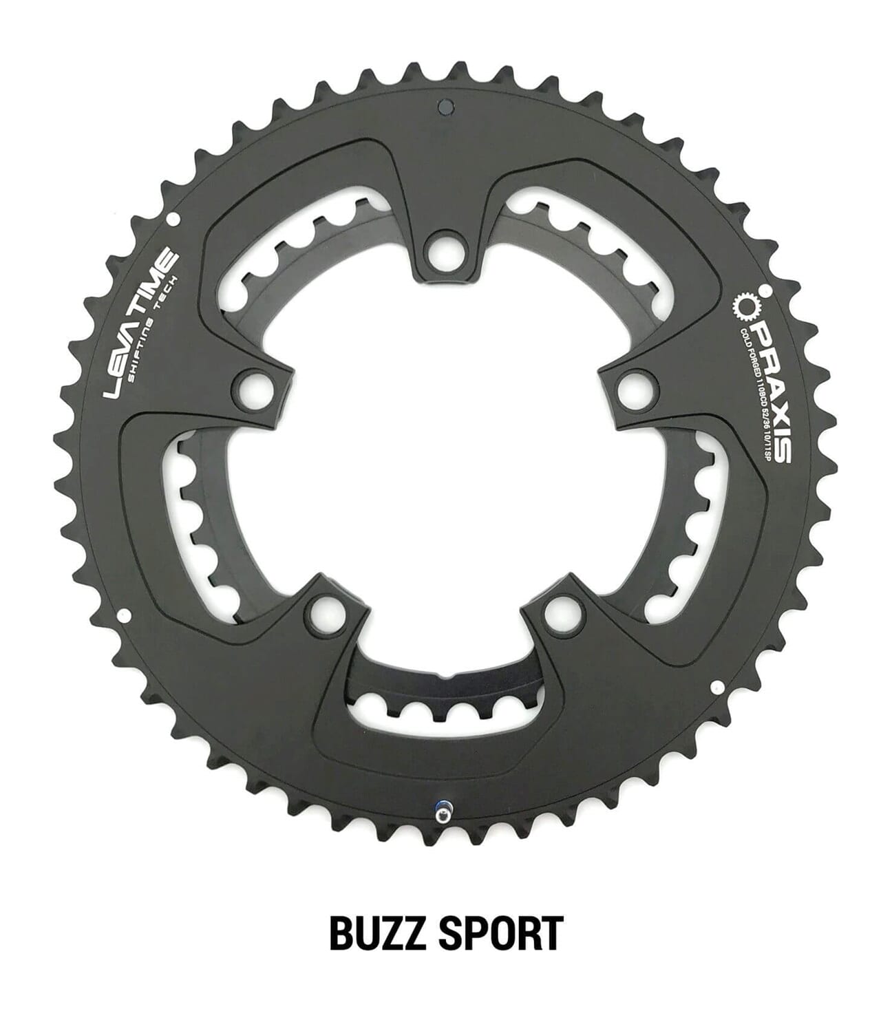Praxis kettingblad Buzz Sport 110BCD 52/36t zwart