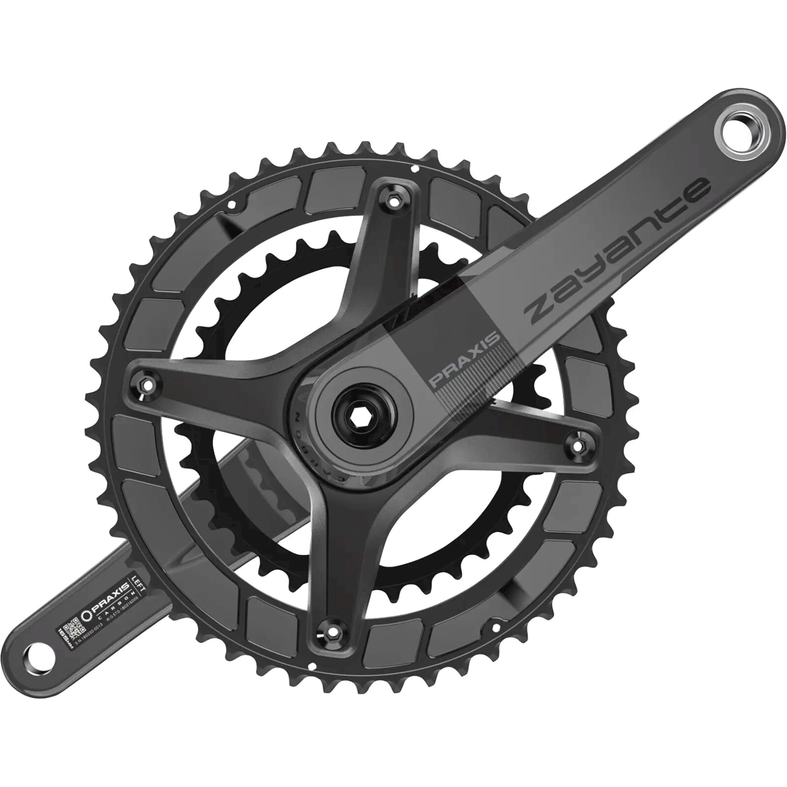 Praxis crankstel Zayante carbon M30 172.5 50/34T 10/11/12sp