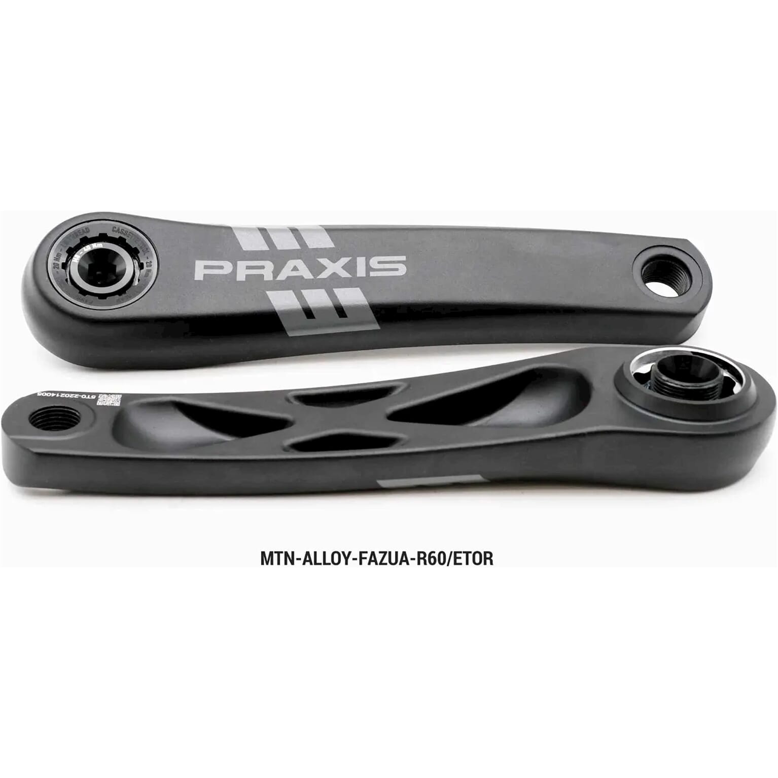 Praxis crankstel E-MTB alloy Etor spline 160mm (Fazua R60)
