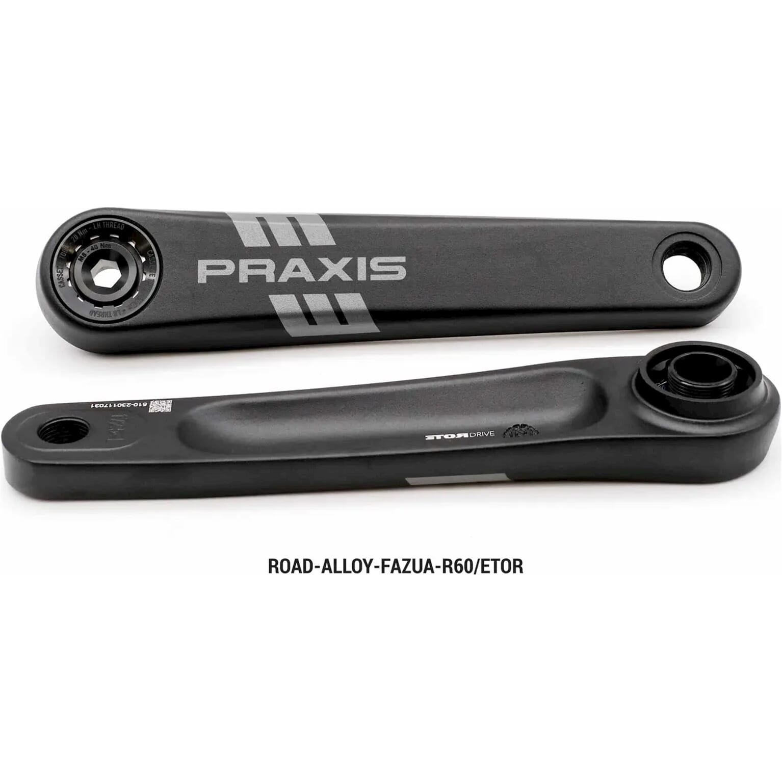 Praxis crankstel E-race alloy Etor spline 175mm (Fazua R60)