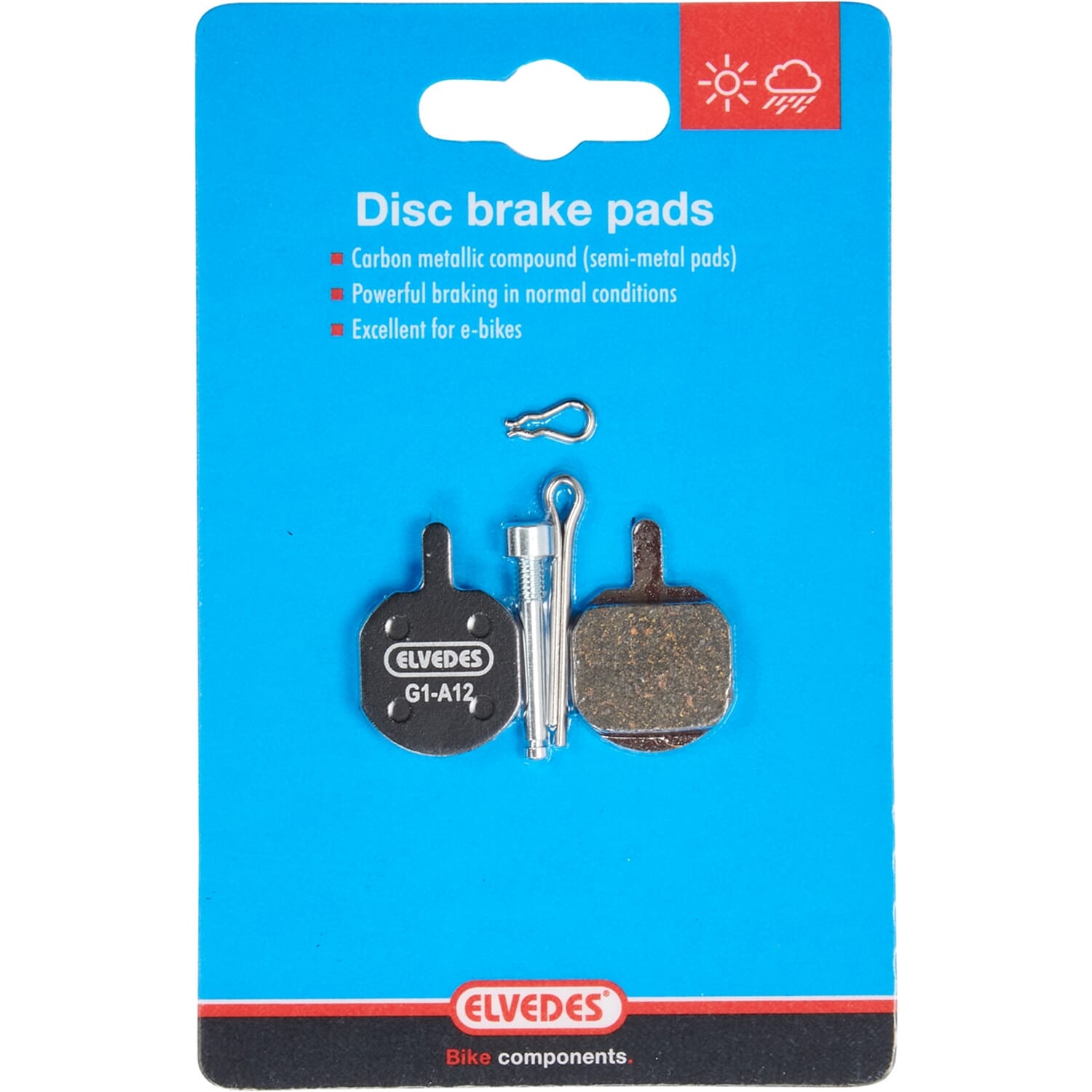 Elvedes schijfremblok Hayes Sole metallic carbon